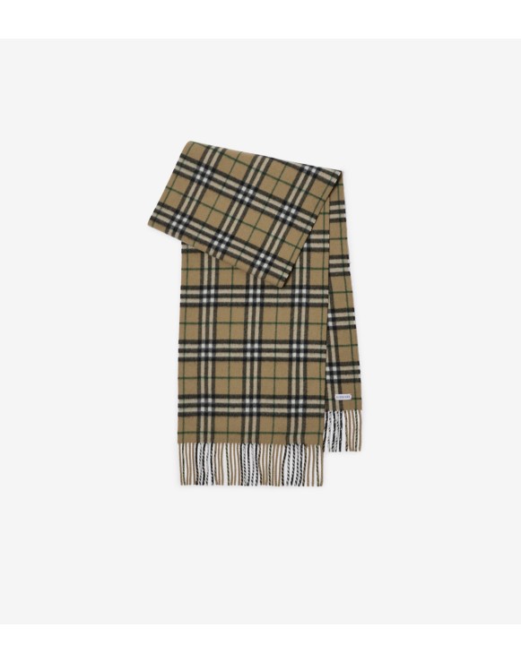 Check Cashmere Scarf