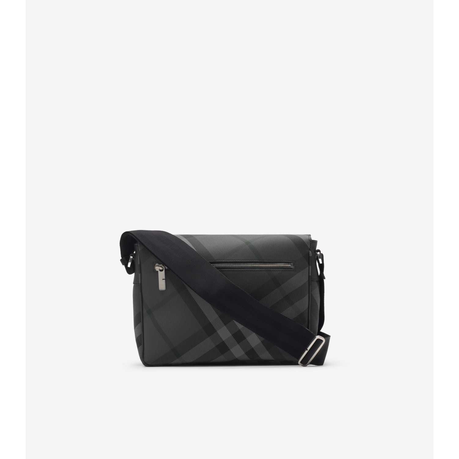 Grid Messenger Bag in Charcoal grey - Men | Burberry® Official