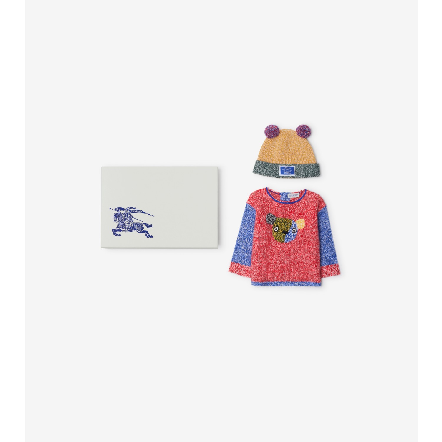 Gift set para bebê Thomas Bear com duas peças de cashmere