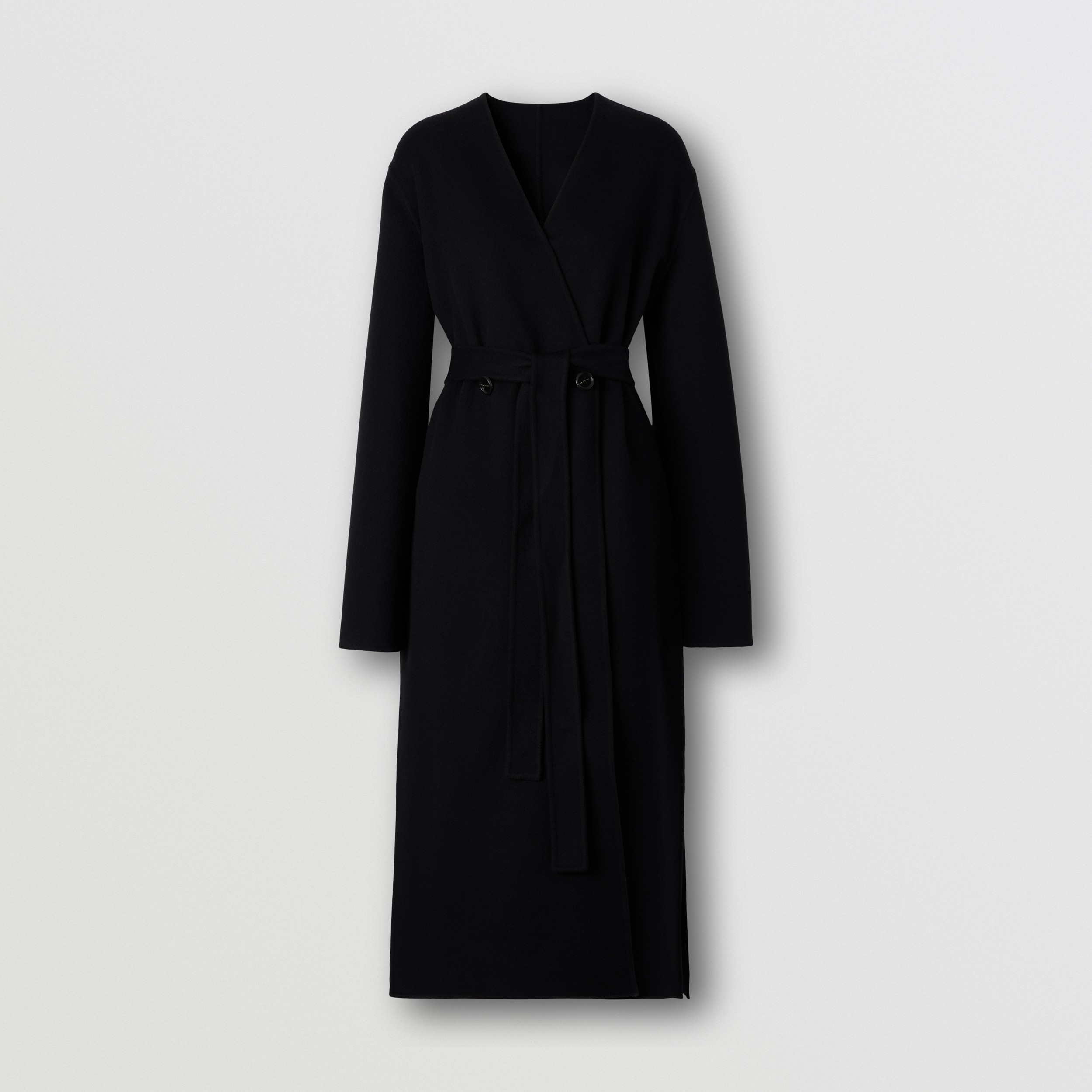 羊绒束带大衣 (黑色) - 女士 | Burberry® 博柏利官网 - 4