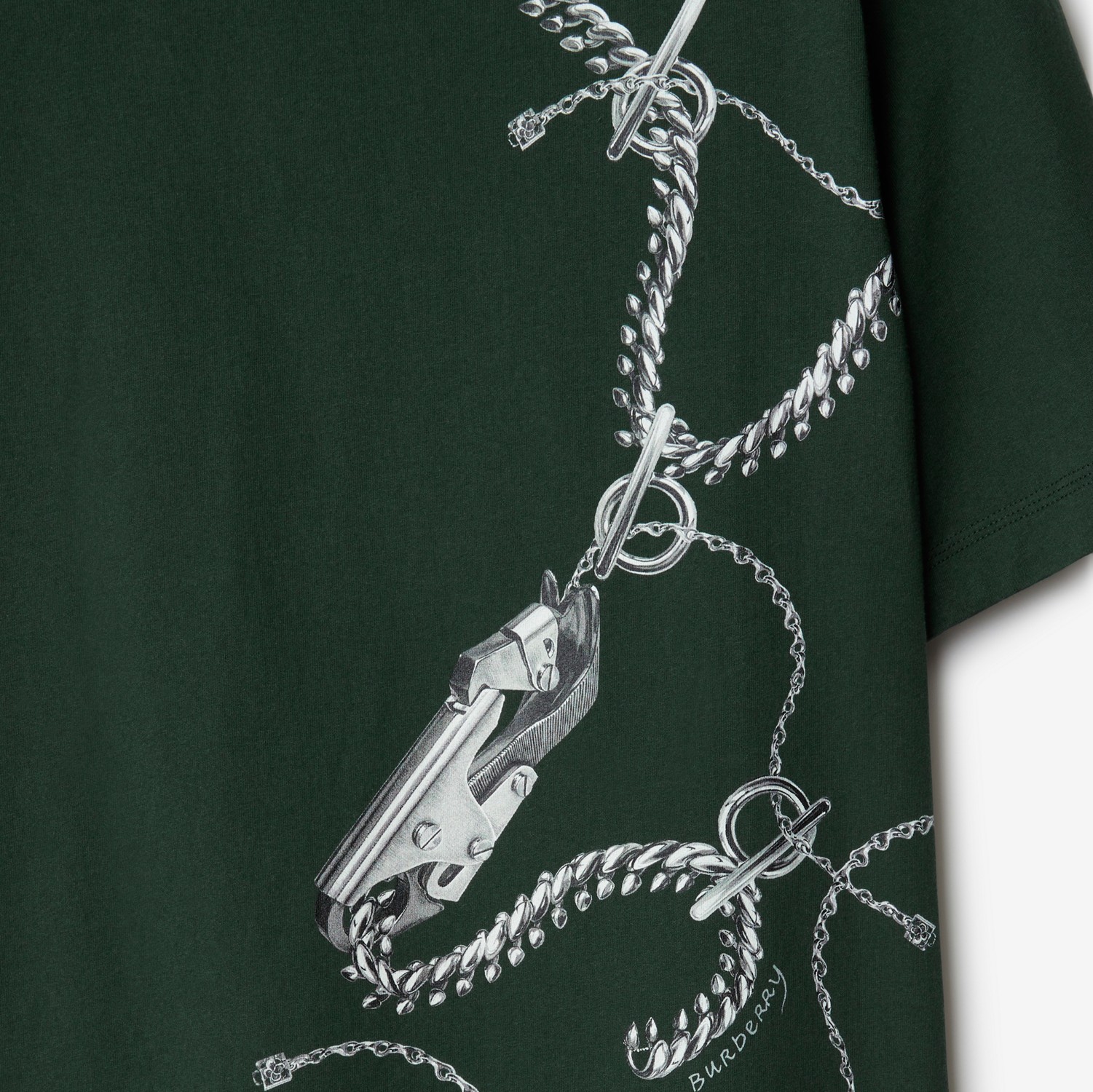 Camiseta en algodón con detalles del bolso Knight
