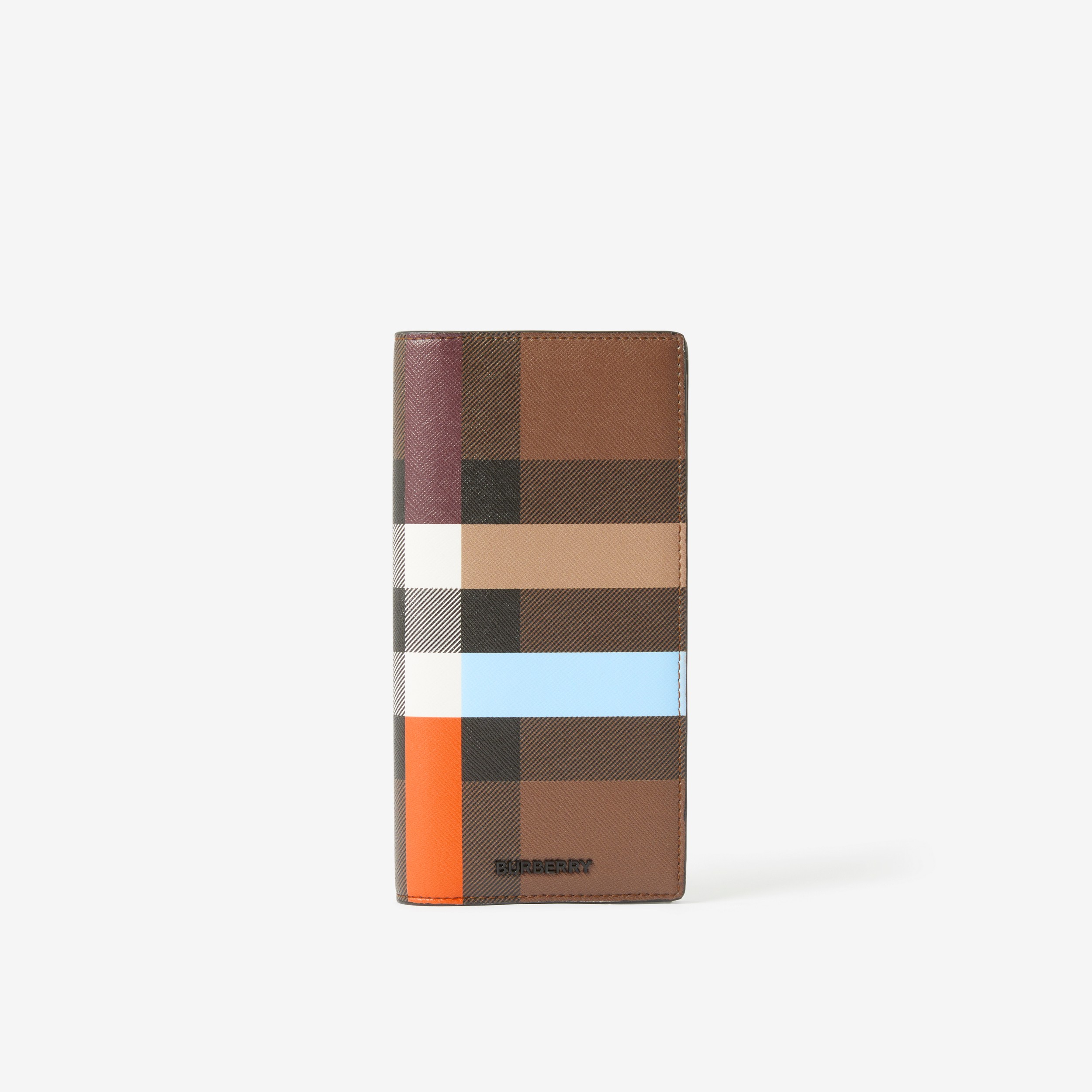 Portefeuille continental Check color-block (Bouleau Brun Sombre) - Homme | Site officiel Burberry® - 1