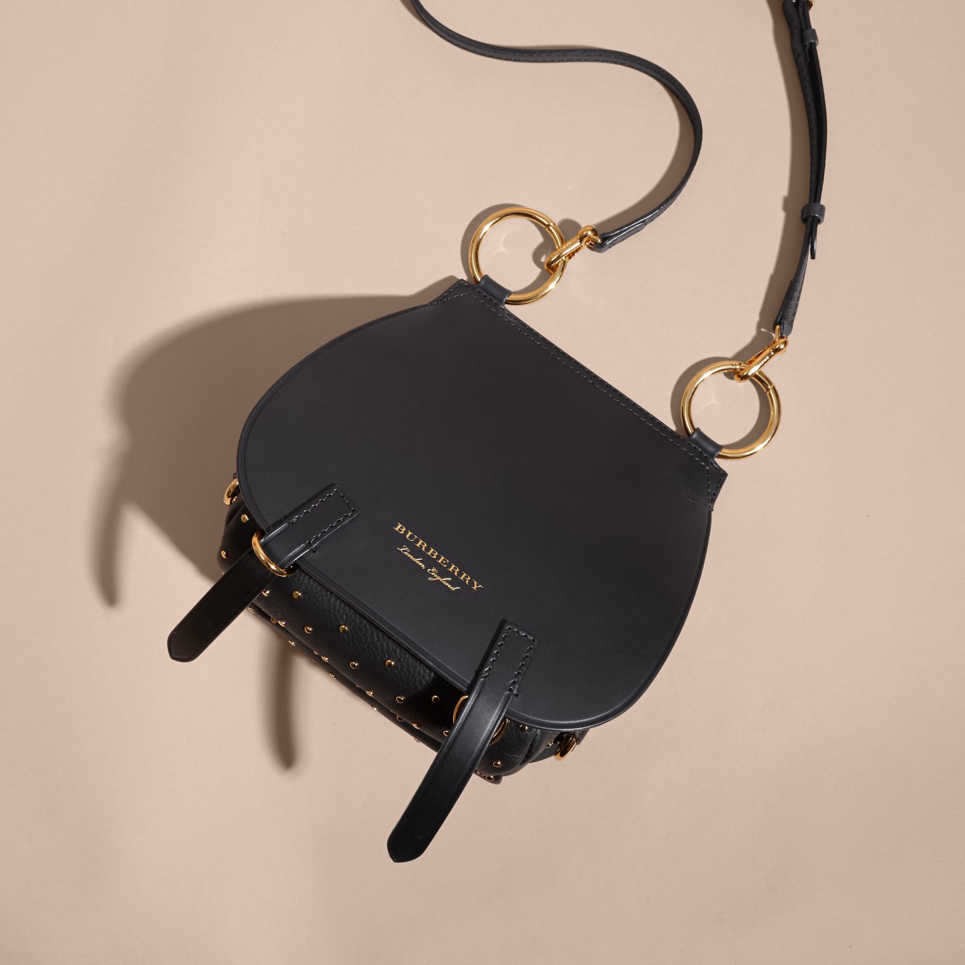 The Bridle Bag in Leather and Rivets in Black - Women | Burberry United ...