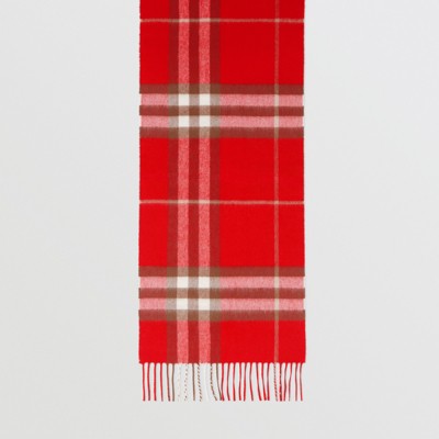 burberry red cashmere scarf