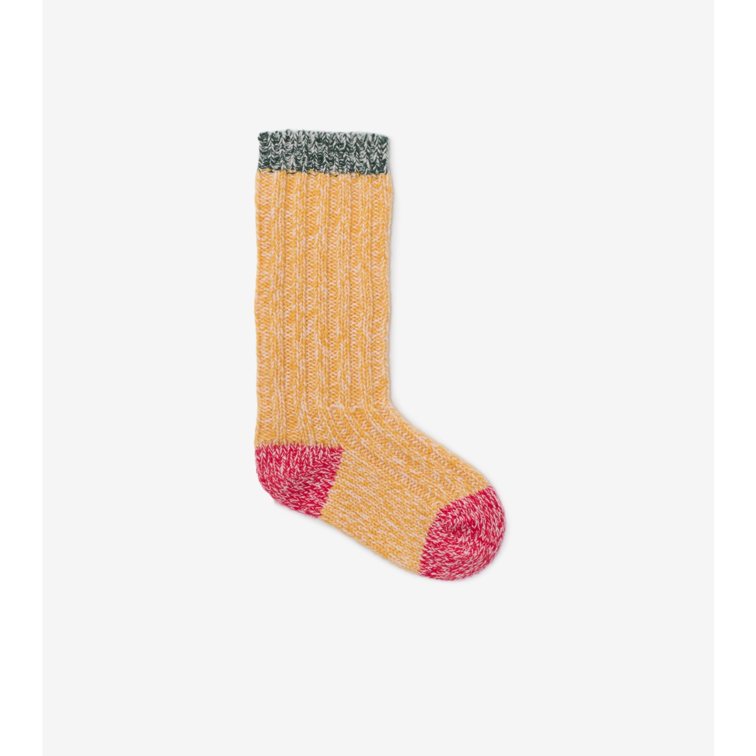 Colour Block Cashmere Blend Socks