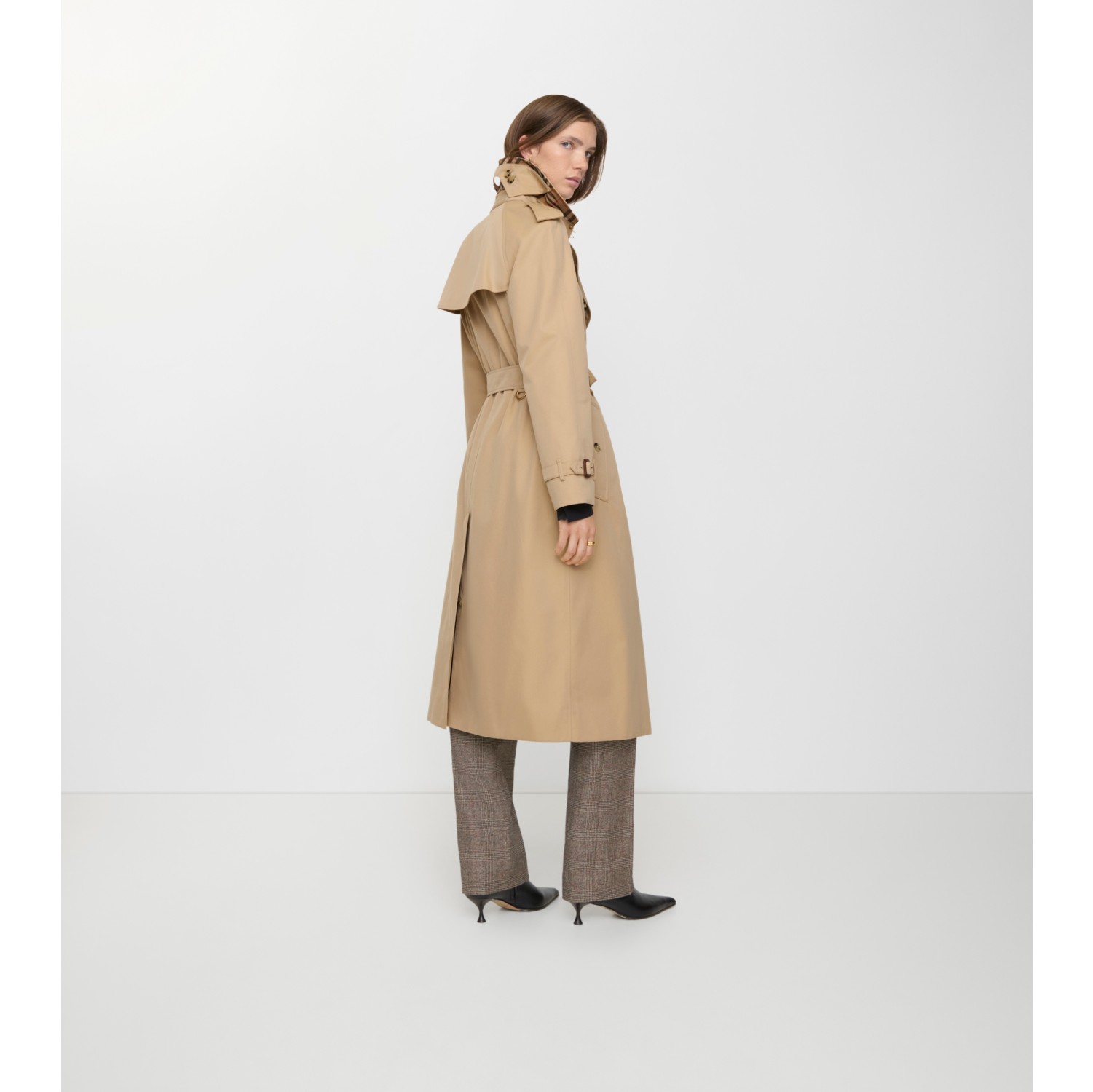 ロング ウォータールー ヘリテージ トレンチコート (ハニーベージュ