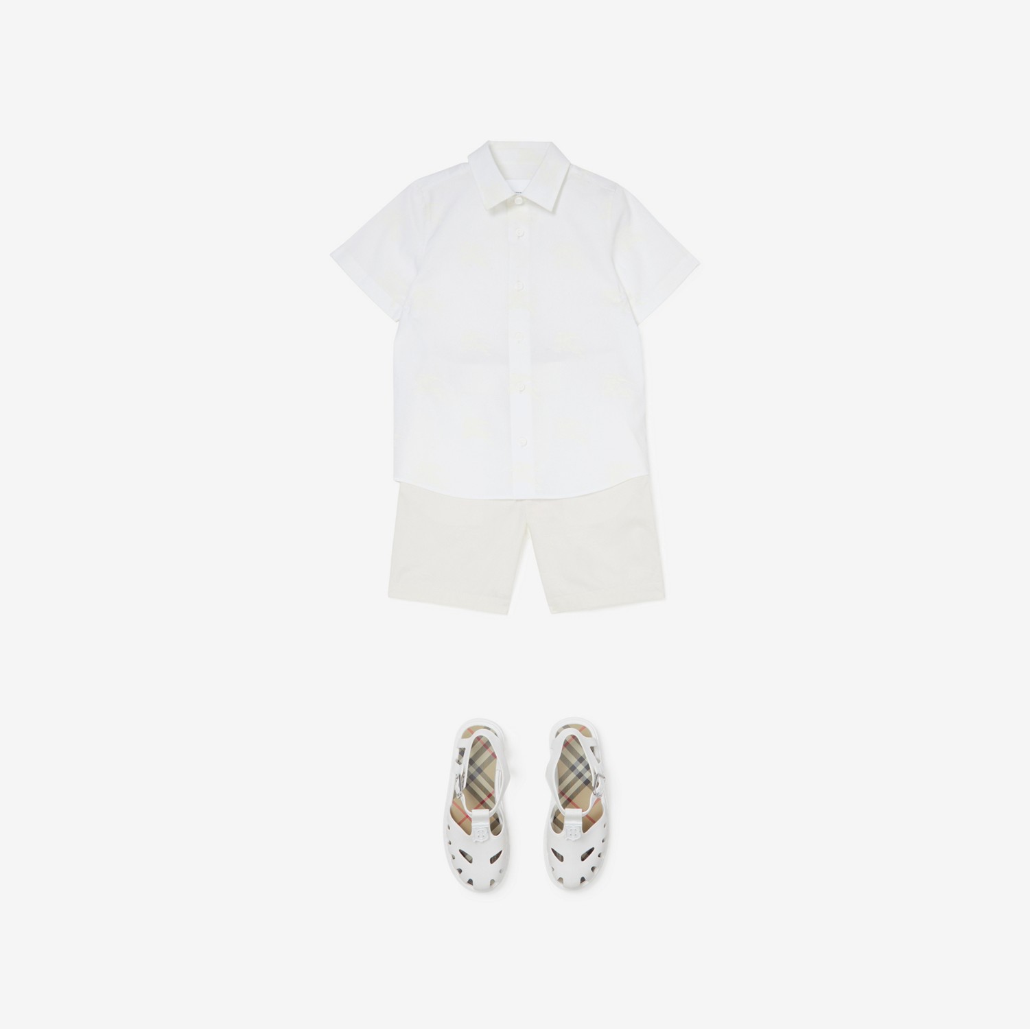 Chino-Shorts aus Baumwolle mit EKD-Print (Weiß) | Burberry®