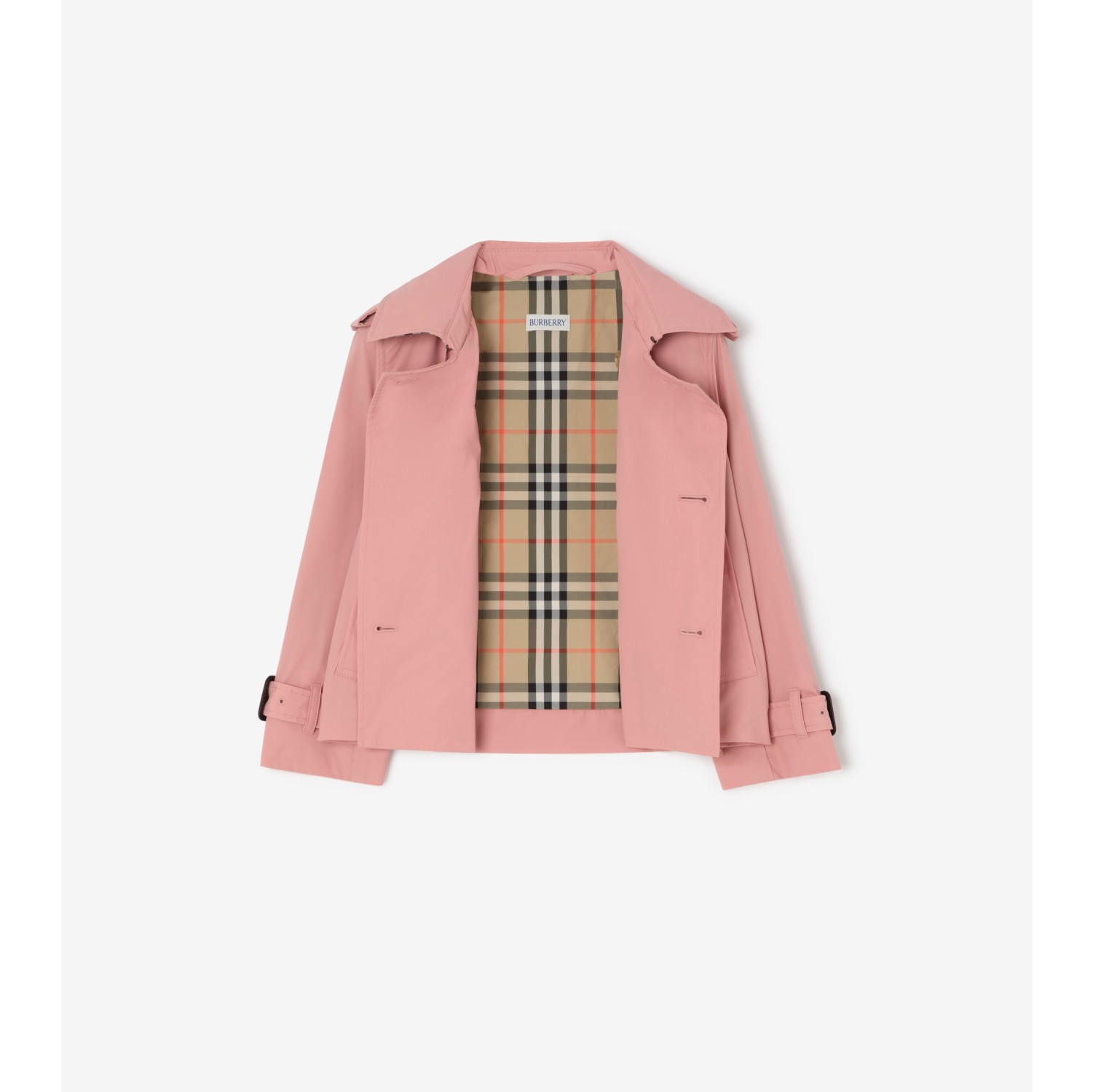 Stretch Nylon Trench Jacket