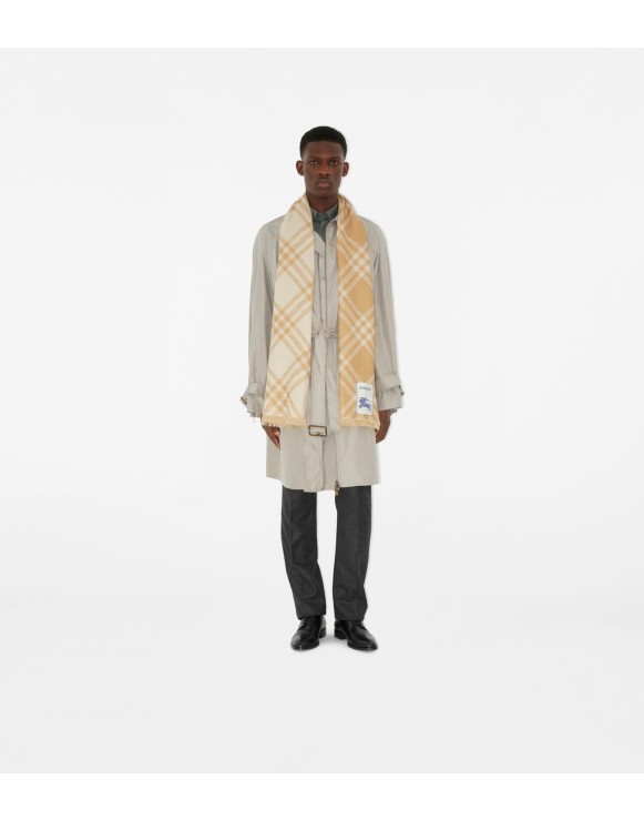 Foulard en laine et soie Check
