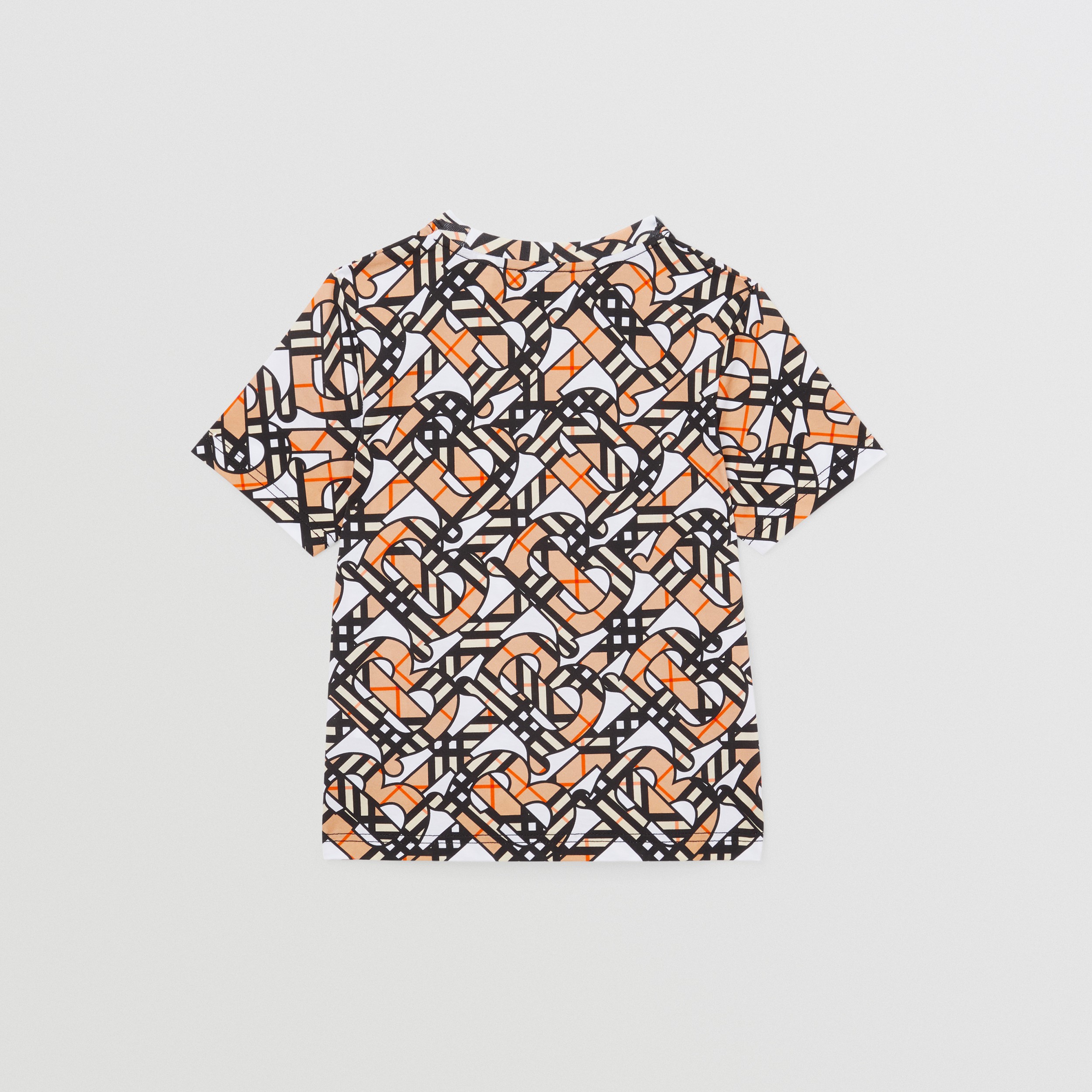 Baumwoll-T-Shirt mit Monogrammmuster (Weiß) | Burberry® - 4
