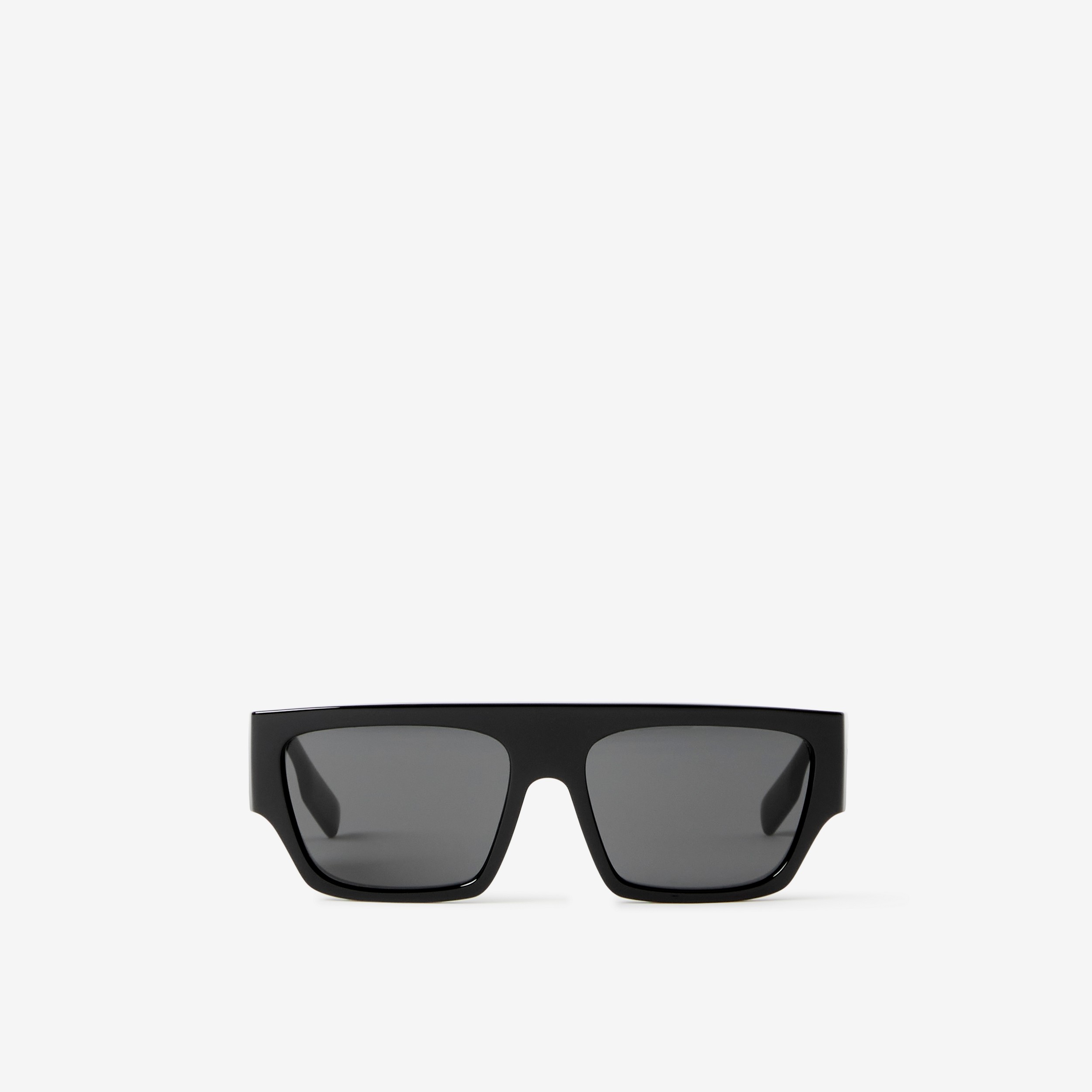 方框太阳眼镜 (黑色) | Burberry® 博柏利官网 - 1