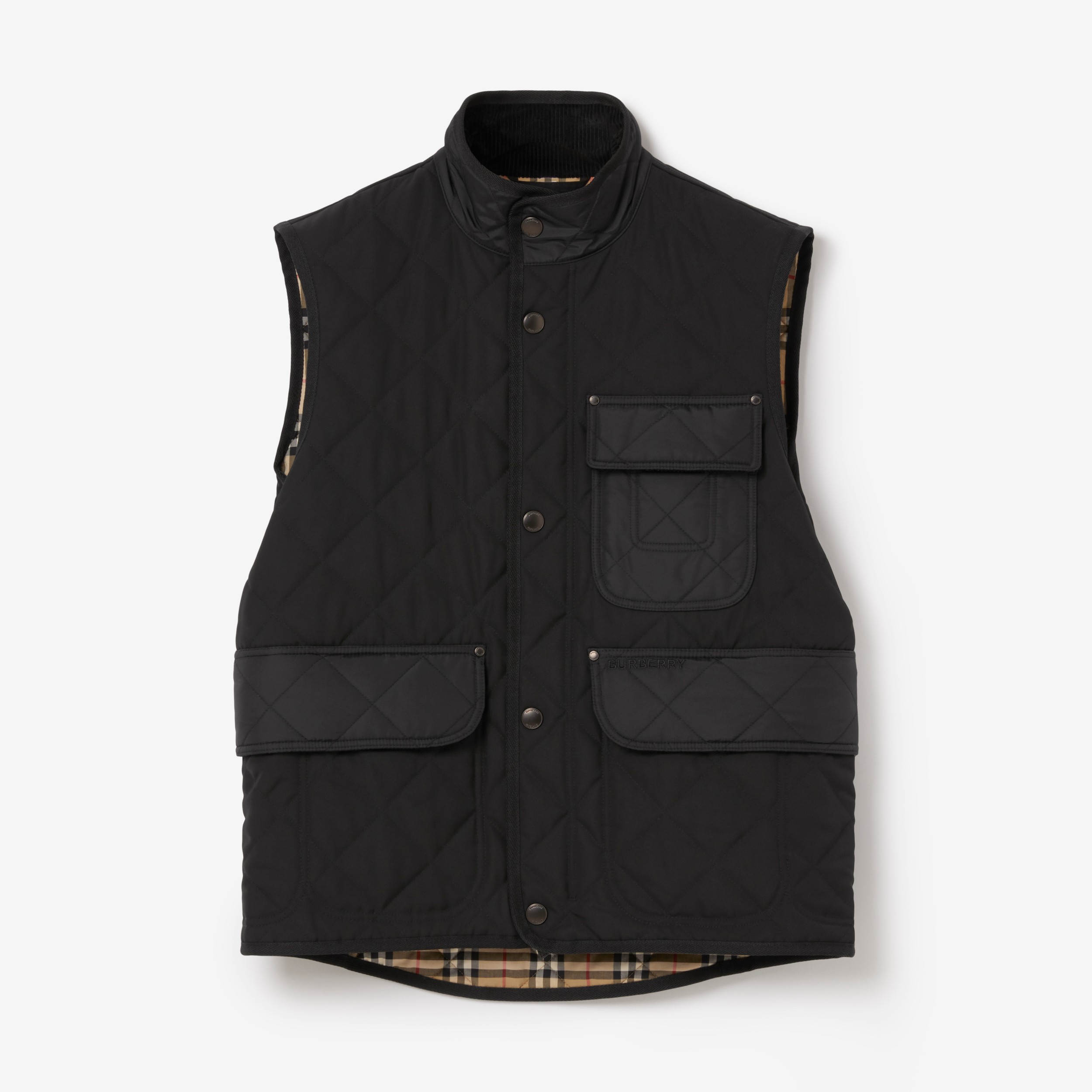 burberry weste herren schwarz