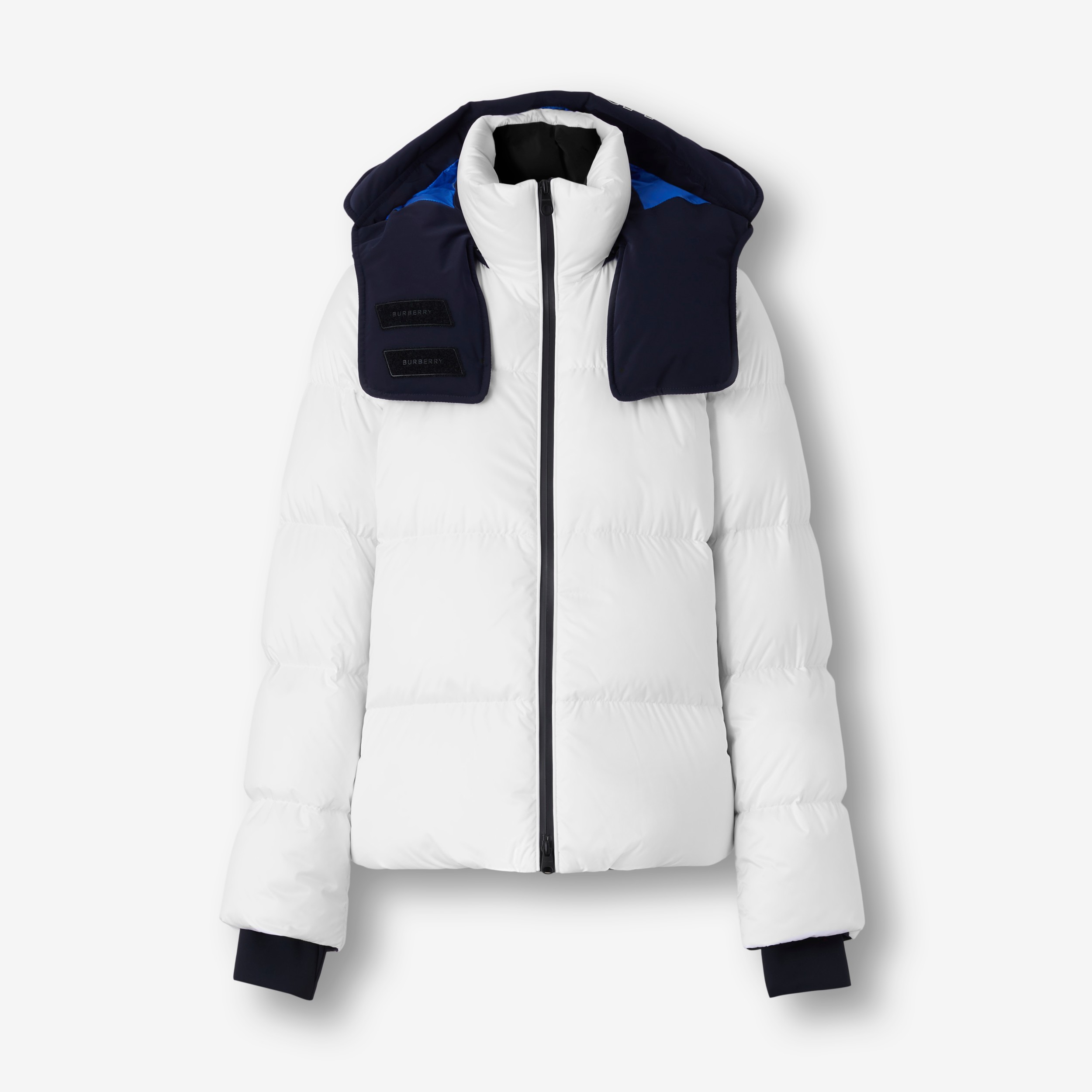 Detachable Nylon Puffer Jacket in Optic White - | Burberry®