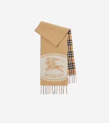 スカーフ BURBERRY EQUESTRIAN KNIGHT DESIGN PRINT SILK FOULARD BURBERRY Equestrian Knight Design Graphic-Print Large Silk