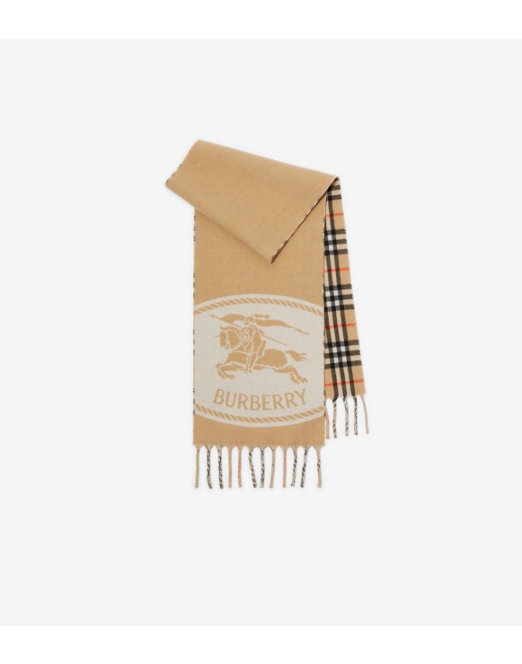 ウィメンズ シルク、ウール、カシミアスカーフ | Burberry® 公式