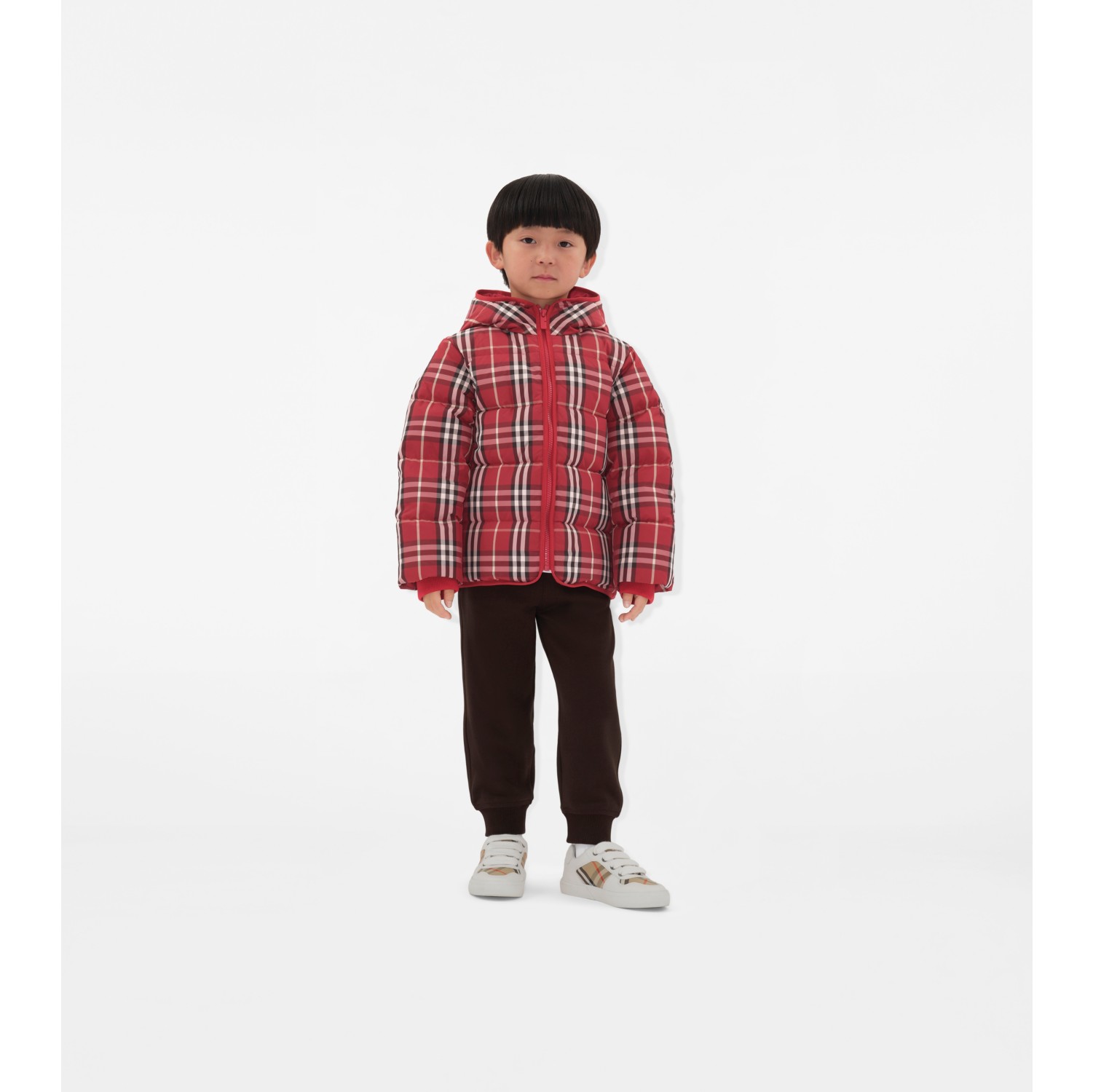 Doudoune en nylon Check