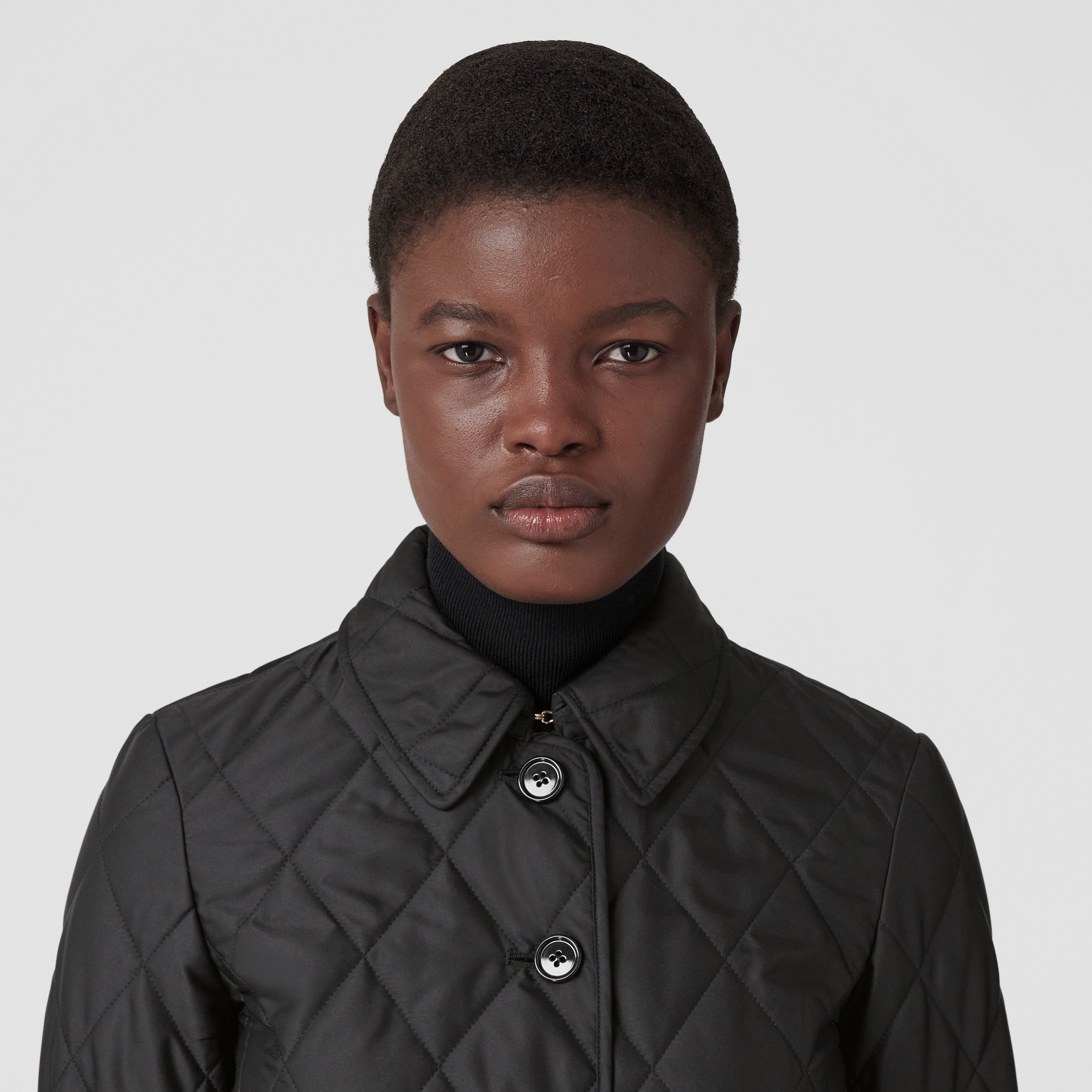Diamond Quilted Thermoregulated Jacket in Black | Burberry® Official - 2