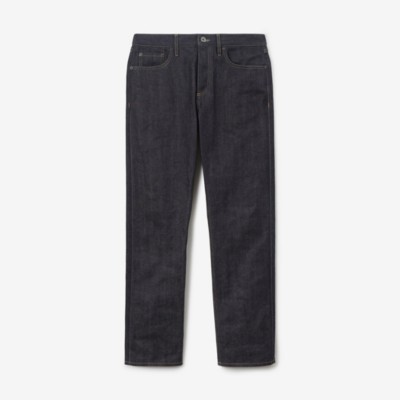 Shop Burberry Straight Fit Jeans In Indigo