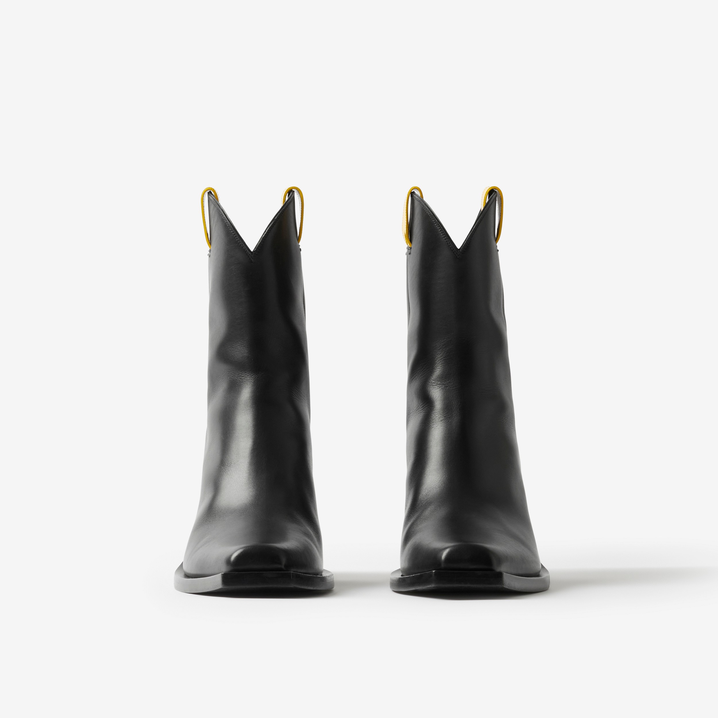 Ankle boots de couro (Preto) - Mulheres | Burberry® oficial - 2