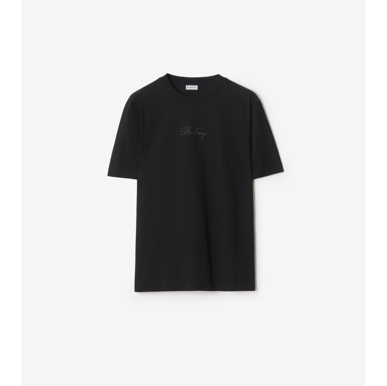 T-shirt in cotone con logo in corsivo Check
