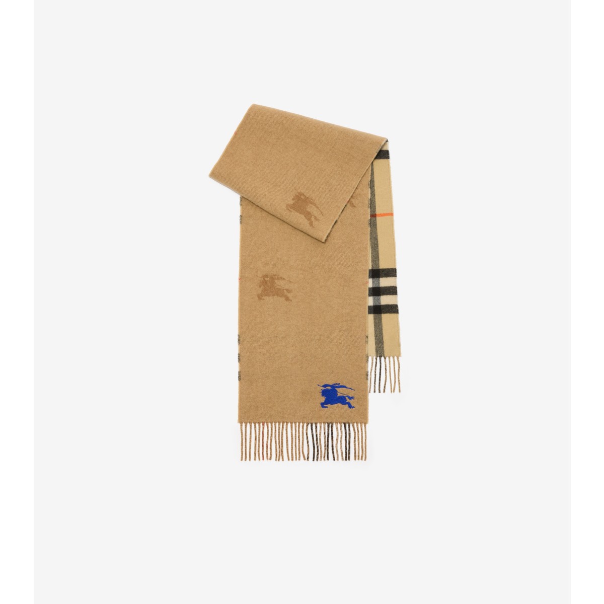  Check Reversible EKD Cashmere Scarf