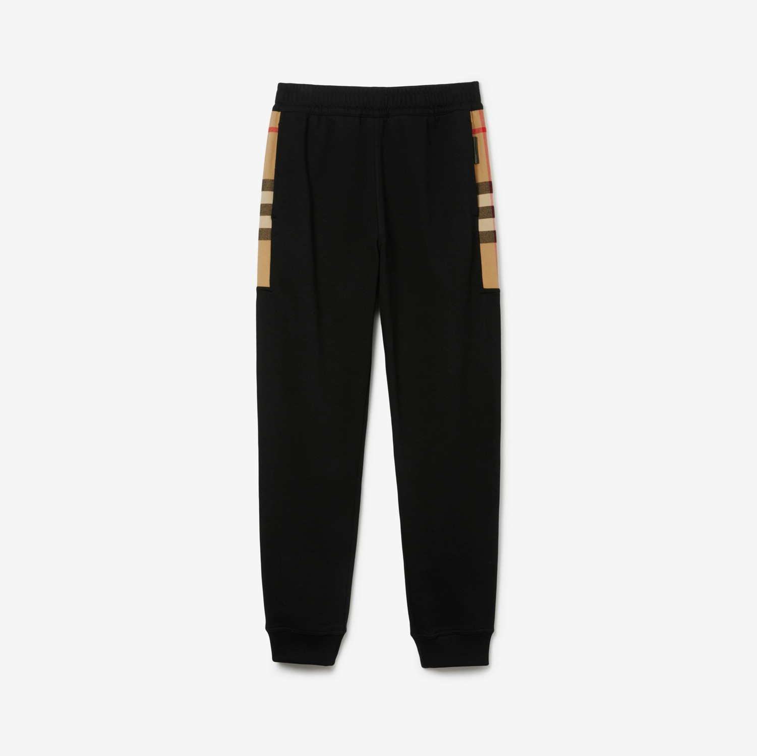 Pantalones de jogging en algodón con paneles Check