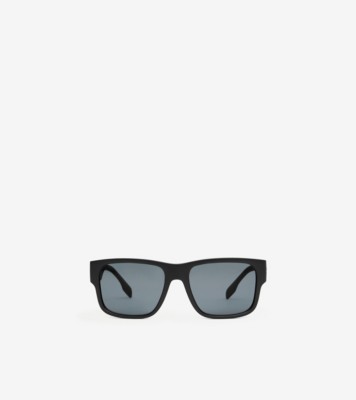 Logo Detail Square Frame Sunglasses in Black Men Burberry