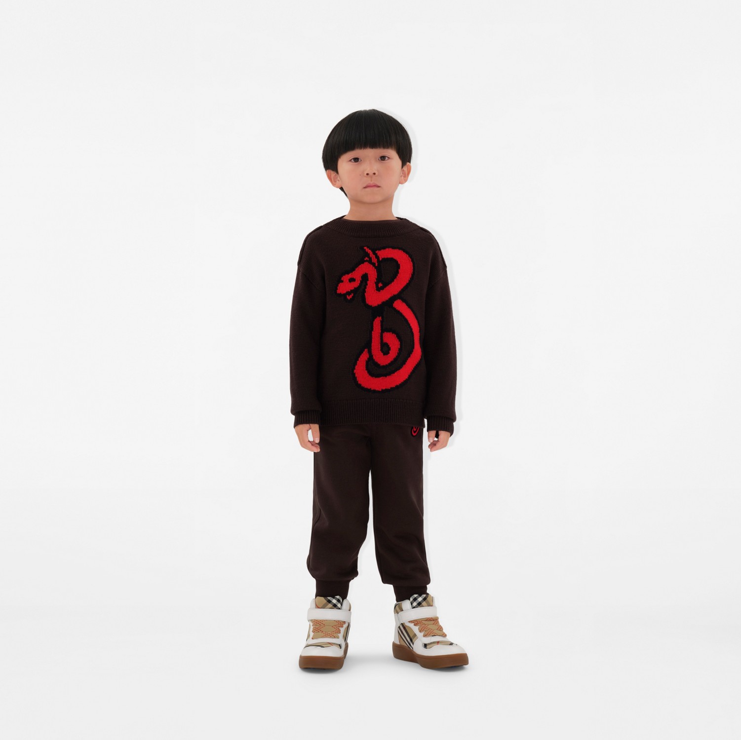 Bスネーク ウールセーター (ピート) | Burberry®公式サイト Bスネーク ウールセーター (ピート) | Burberry®公式サイト