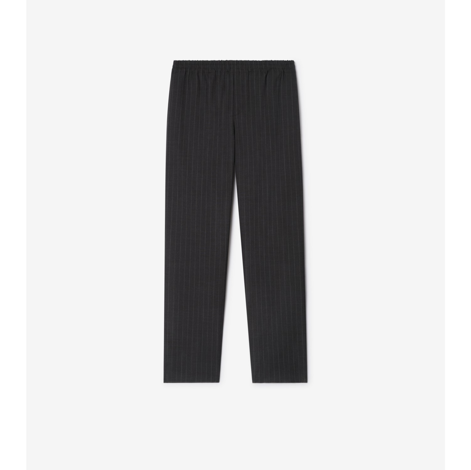 Pinstriped Wool Track Pants