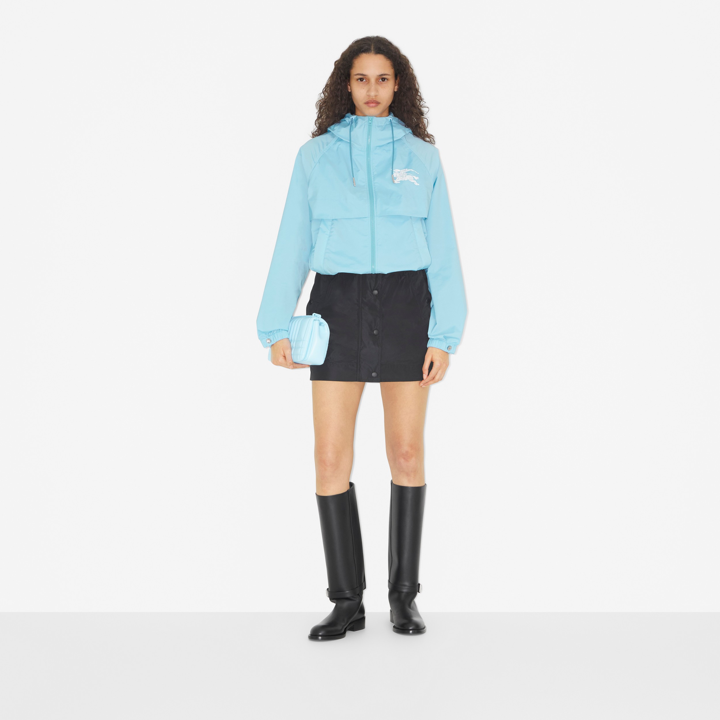 EKD 프린트 후드 재킷 (쿨 데님 블루) - 여성 | Burberry® - 2