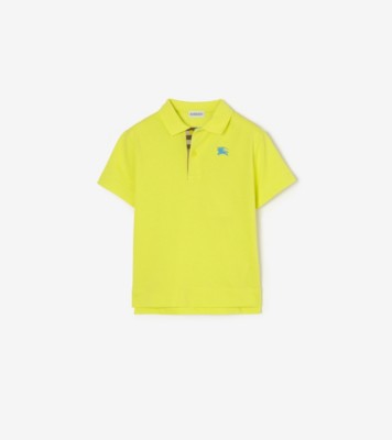 コットンピケ ポロシャツ (ヴィヴィッドライム) | Burberry®公式サイト