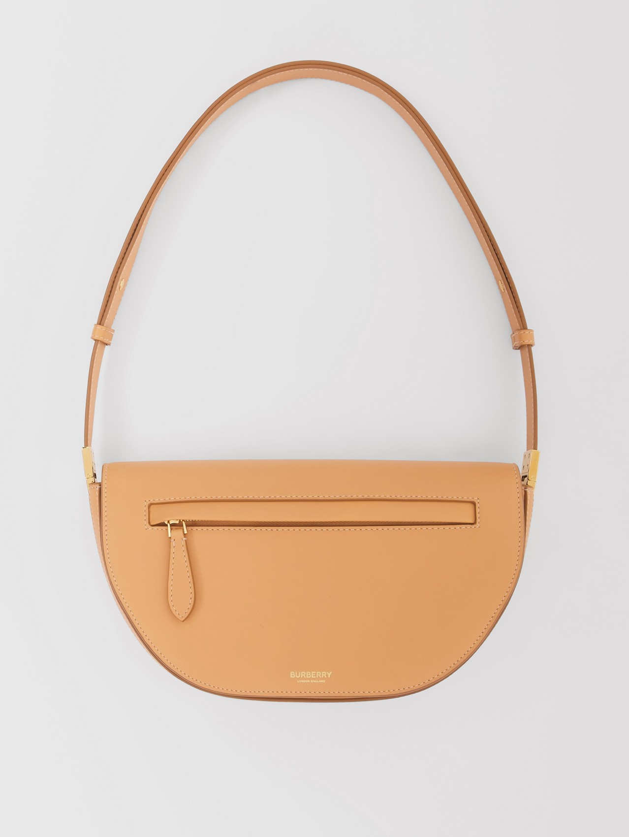 Small Leather Olympia Bag in Warm Sand