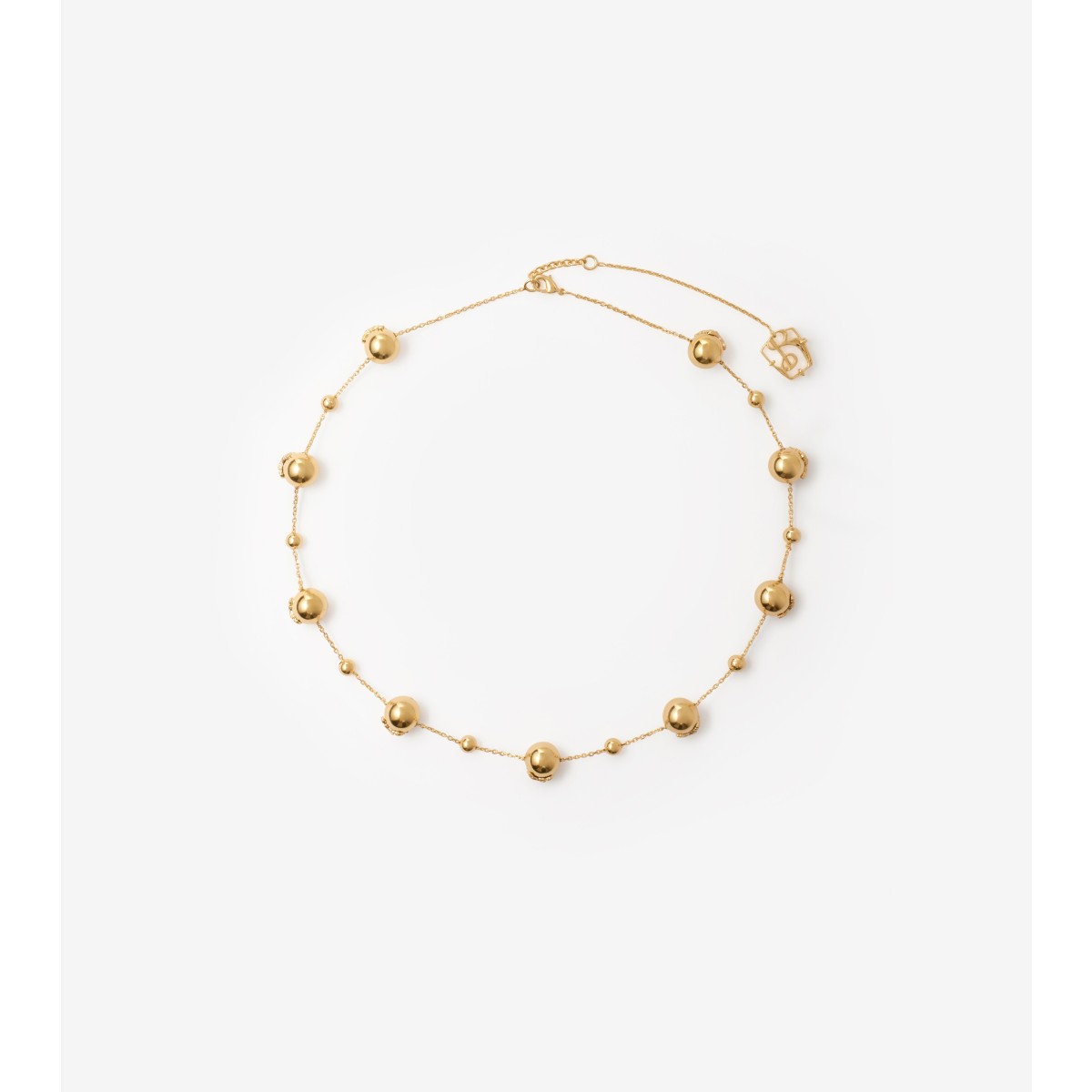 Burberry Ekd Sphere Necklace In Gold