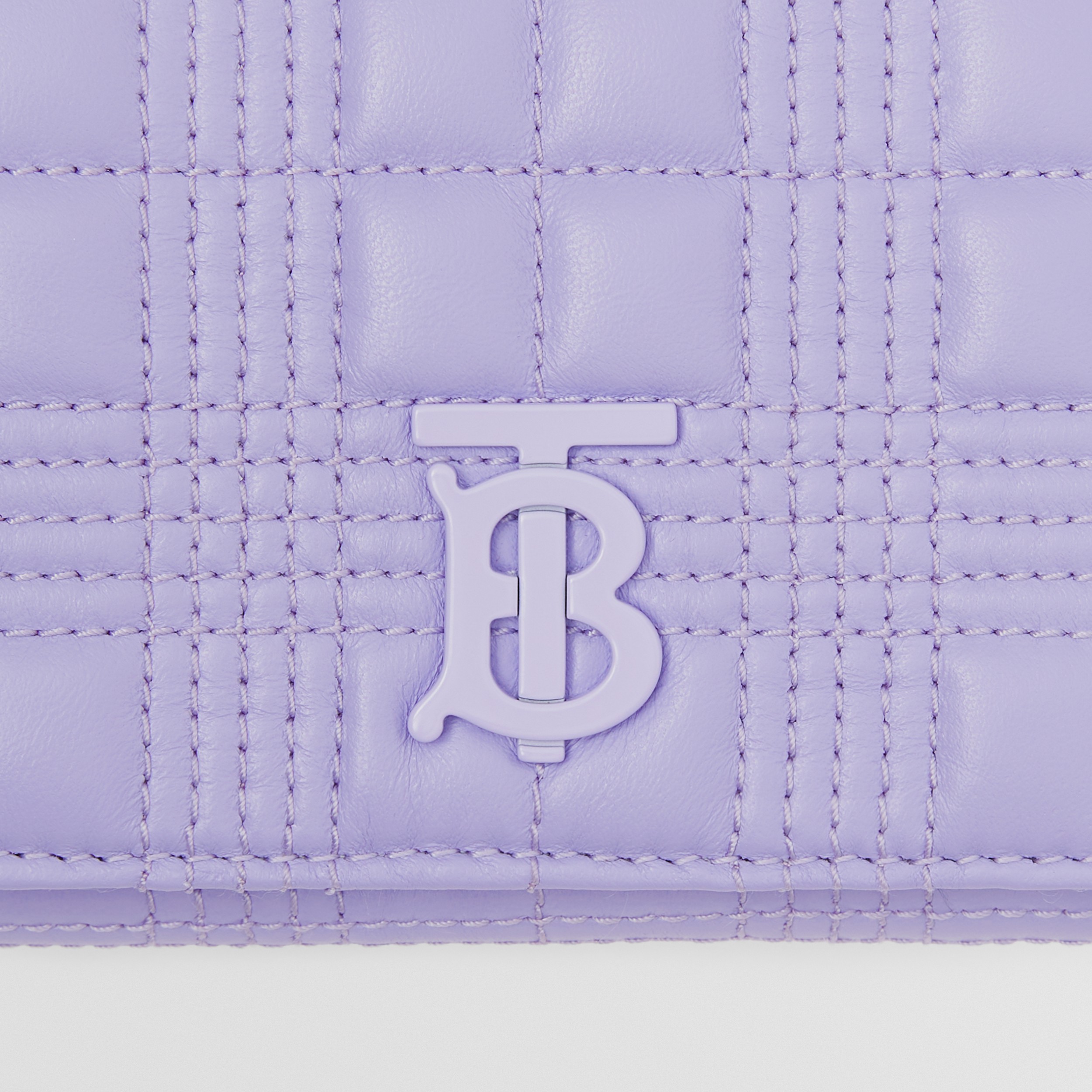 Small Quilted Lambskin Lola Folding Wallet in Soft Violet - Women | Burberry® Official - 2