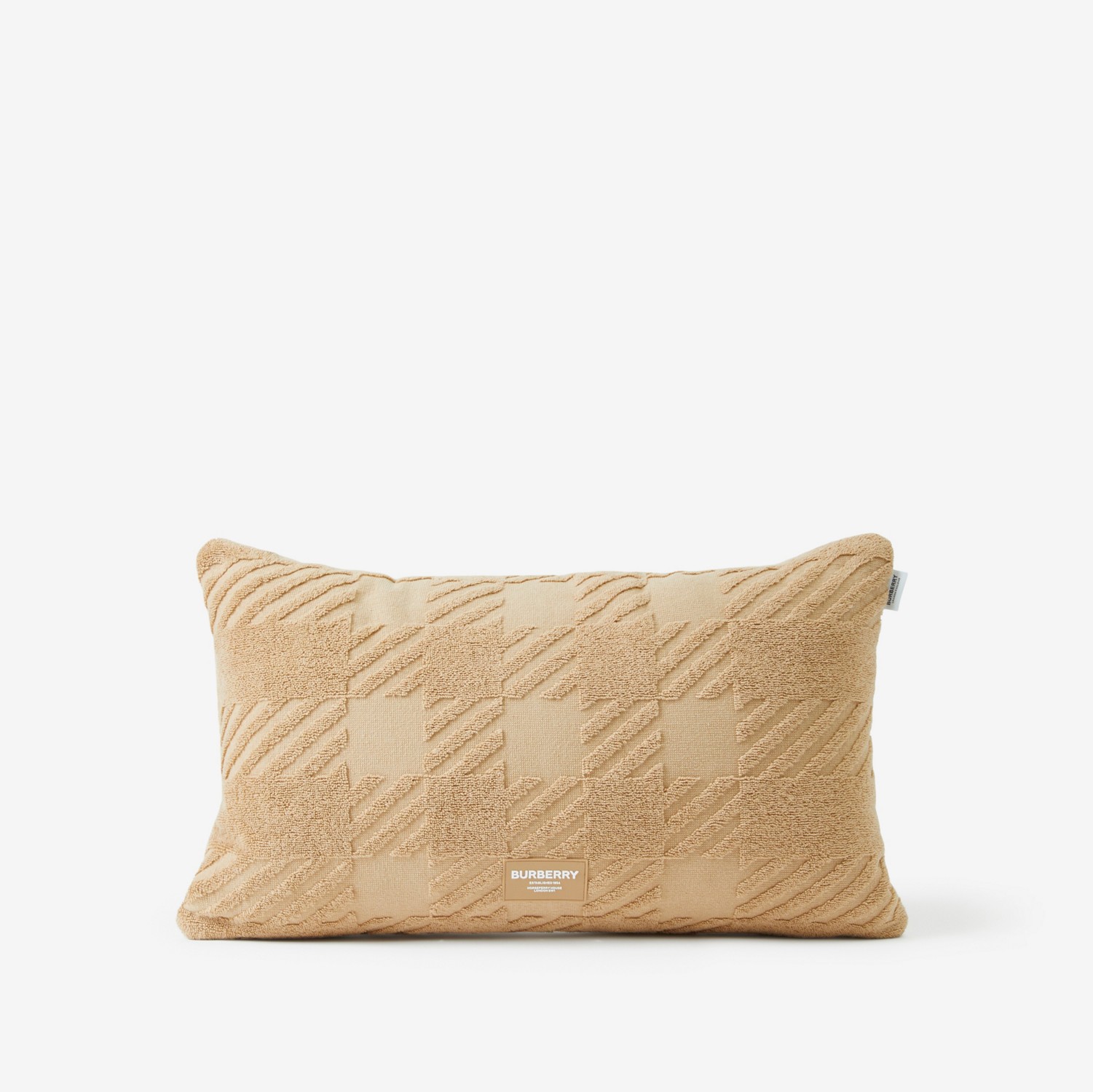 Check Cotton Jacquard Cushion in Archive Beige | Burberry® Official