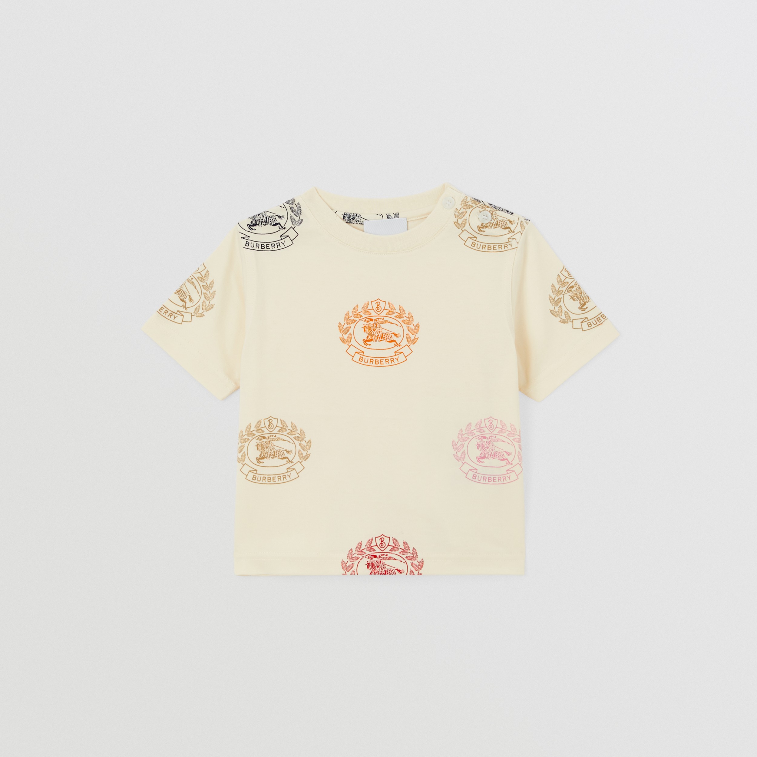 EKD Print Cotton T-shirt in Pale Cream - Children | Burberry® Official - 1