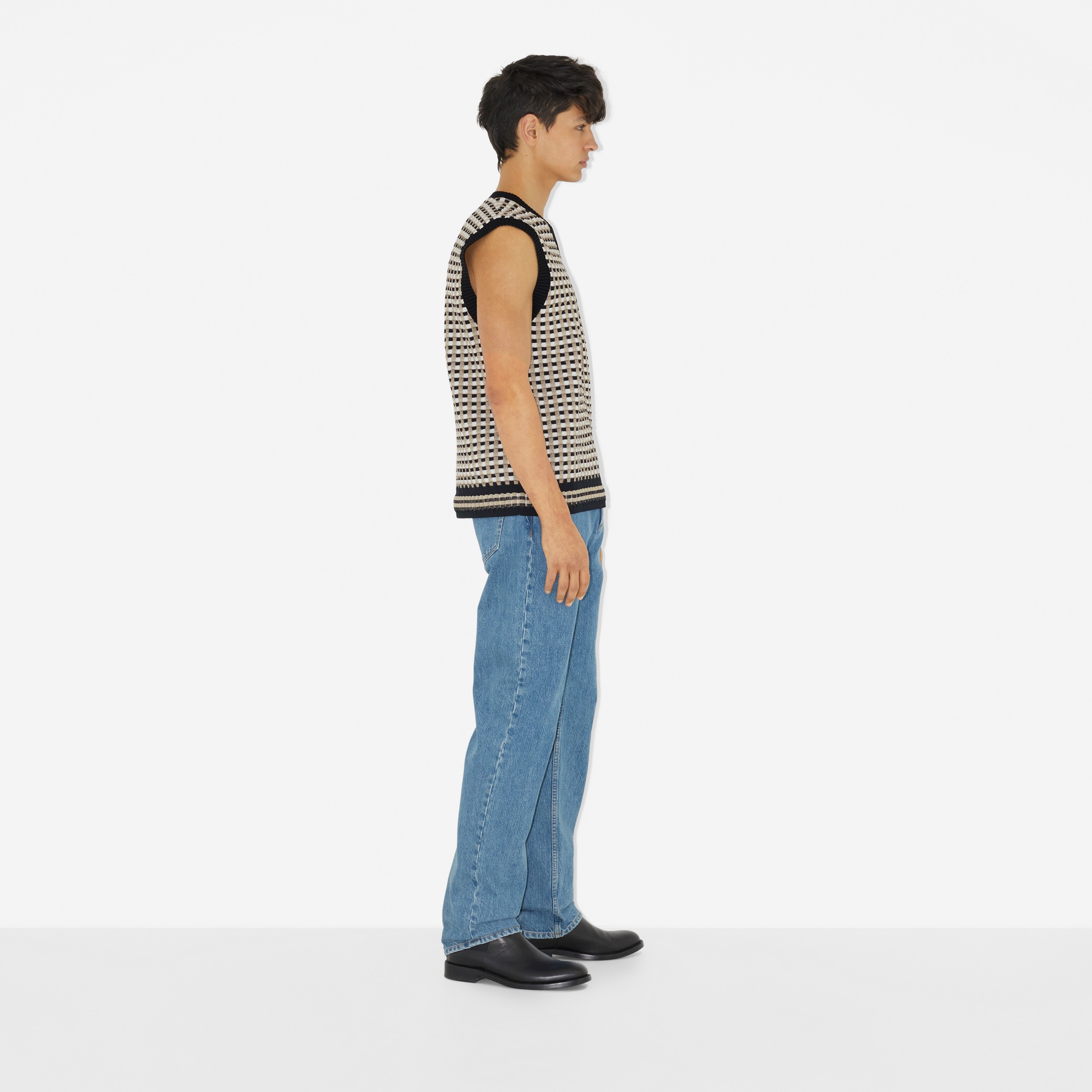 Jeans dal taglio dritto (Blu Medio) - Uomo | Sito ufficiale Burberry® - 3