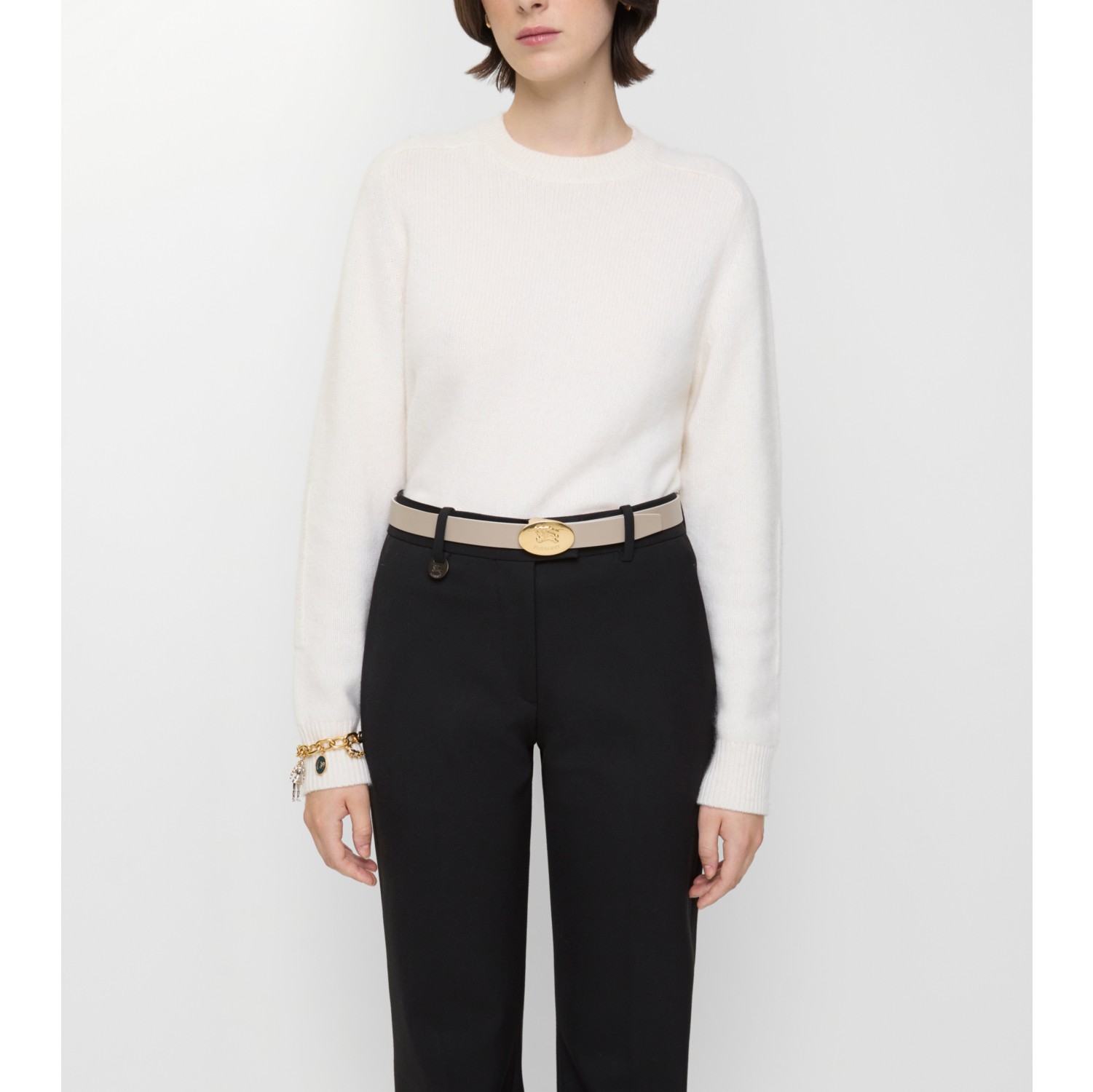 Reversible Leather Oval Knight Stamp Belt​