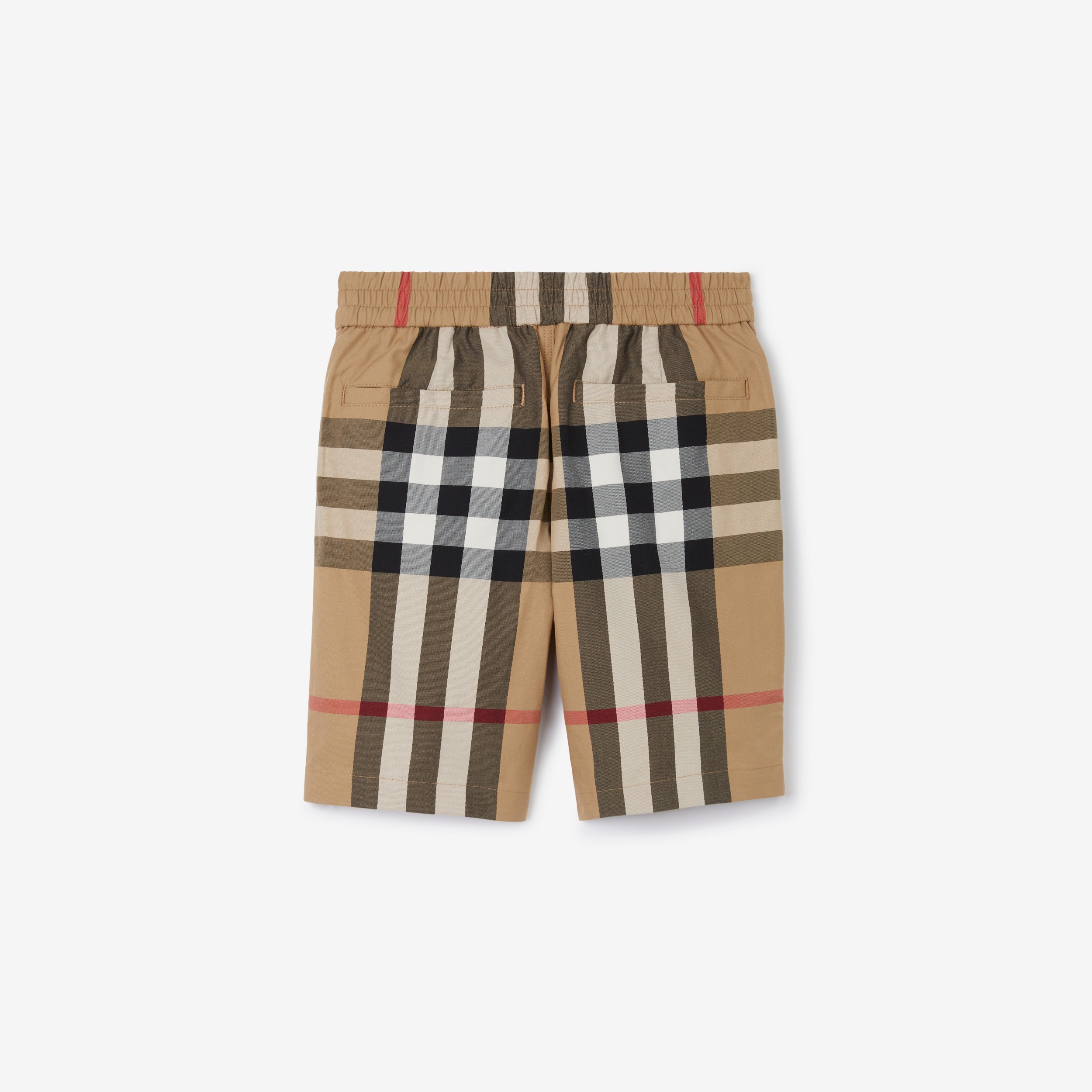 格纹棉质短裤 (典藏米色) | Burberry® 博柏利官网 - 2