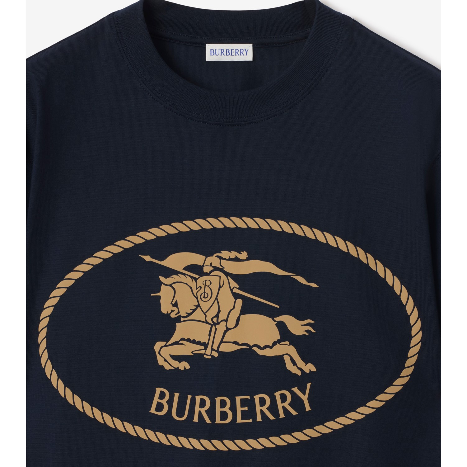 Knight Stamp Cotton T-shirt