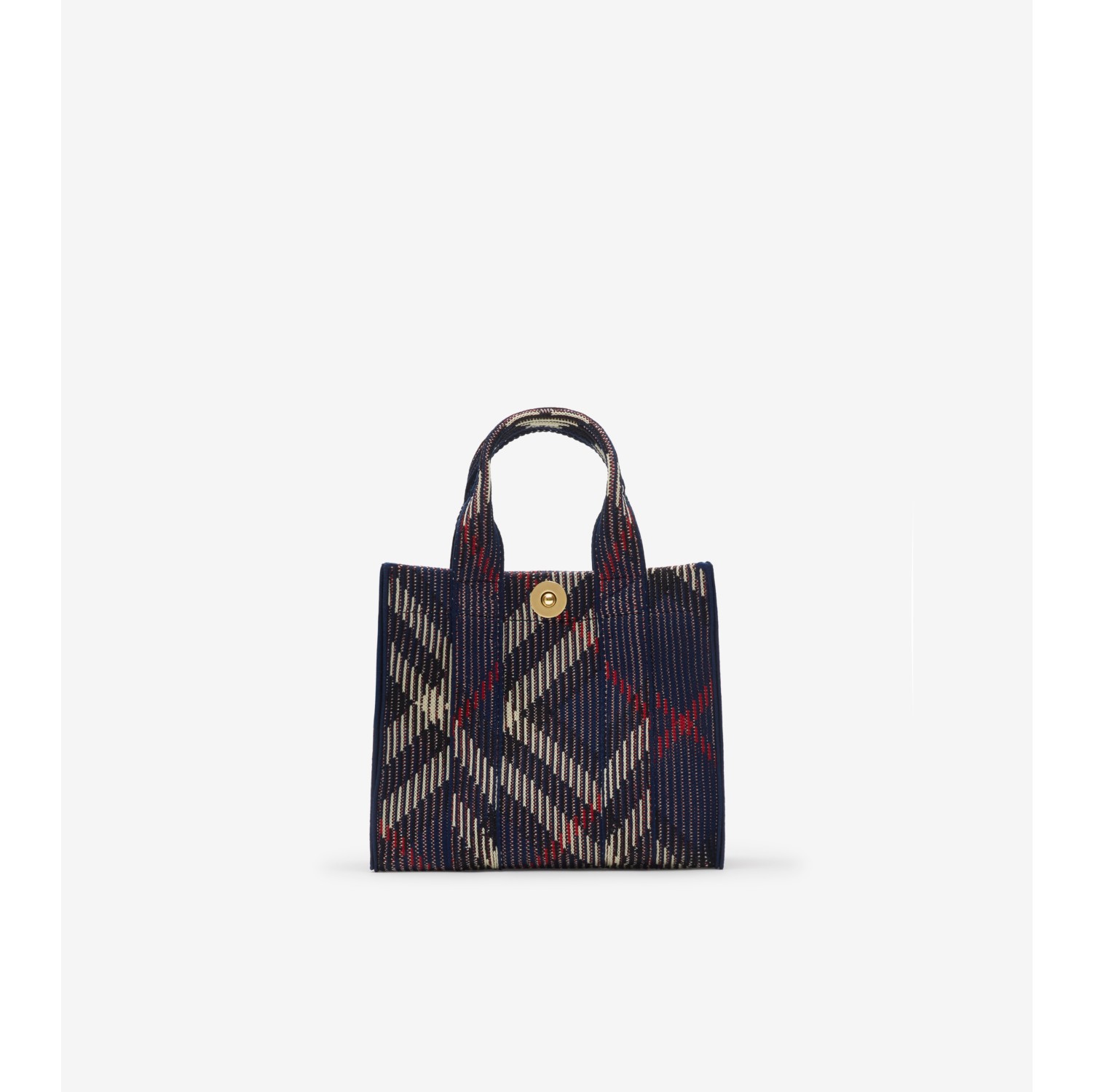 Mini Check Knitted Tote