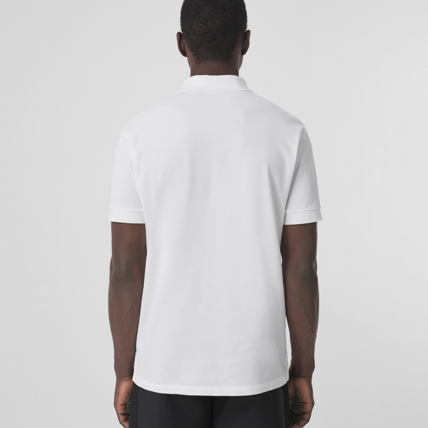 Poloshirt aus Baumwollpiqué mit Monogrammmotiv (Weiß) - Herren | Burberry®