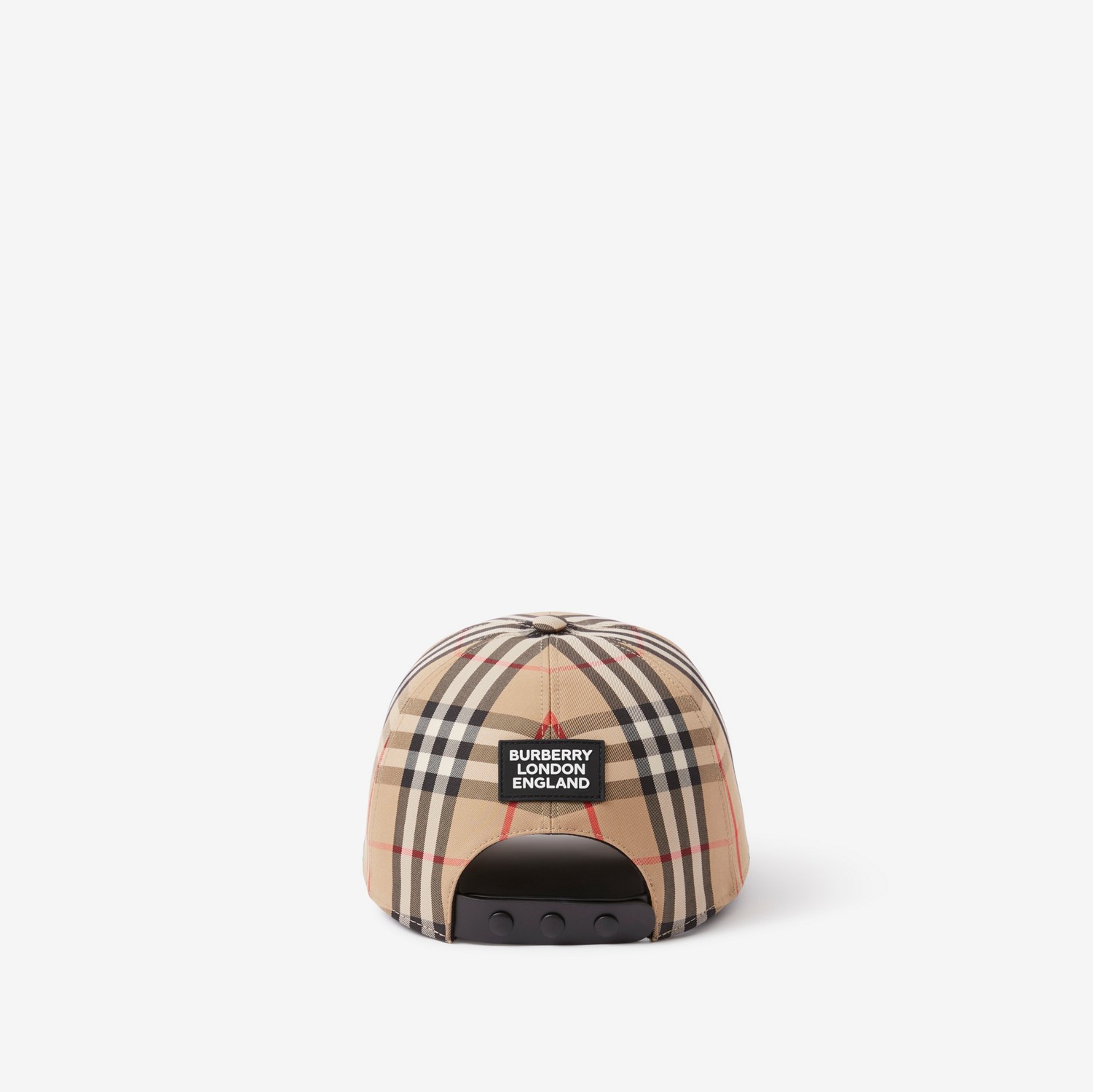 徽标嵌花 Vintage 格纹帽 (典藏米色) | Burberry® 博柏利官网