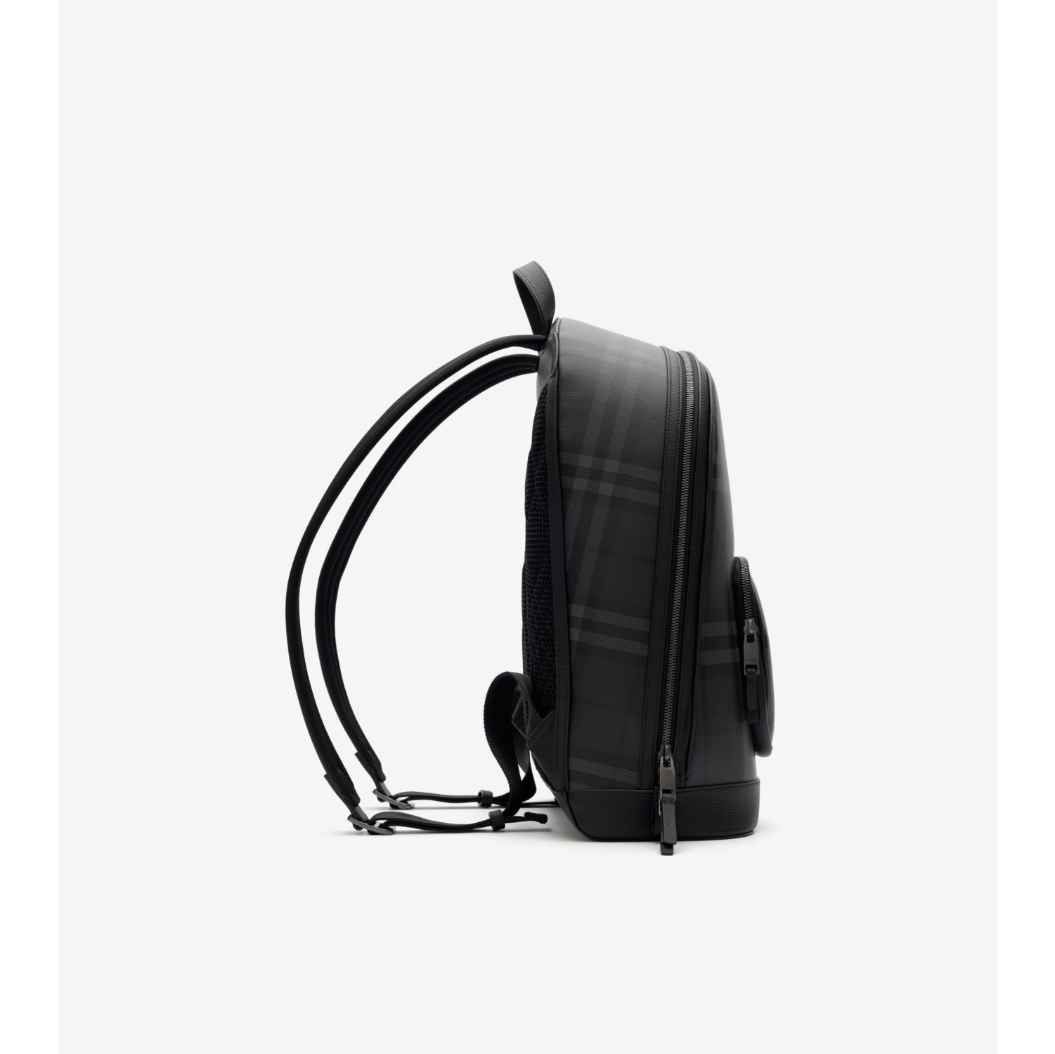City Check Zip Backpack in Iron grey - Men, Technical, Cotton