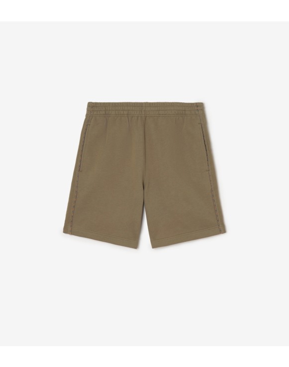 チェックパイピング コットンショーツ