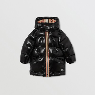 burberry hooded puffer coat