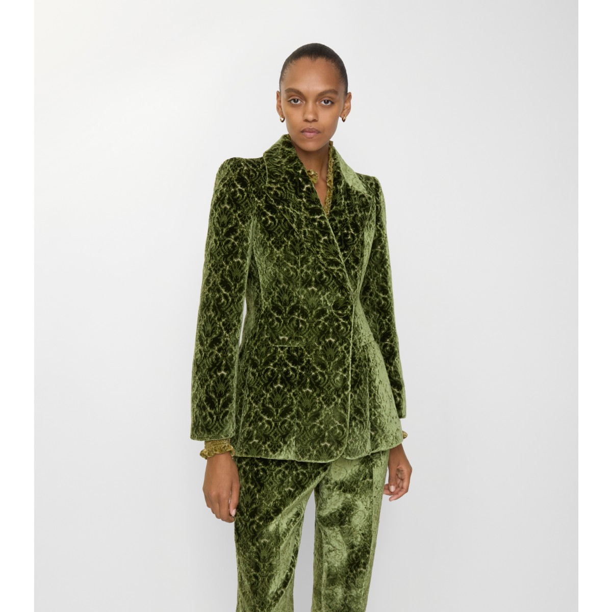  Baroque Velvet Blazer