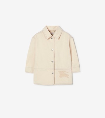 Denim Jacket in Ecru beige | Burberry® Official