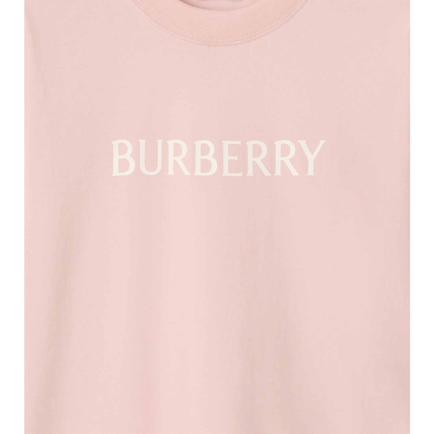 Logo Cotton T-shirt in Bouquet pink - Women | Burberry® Official