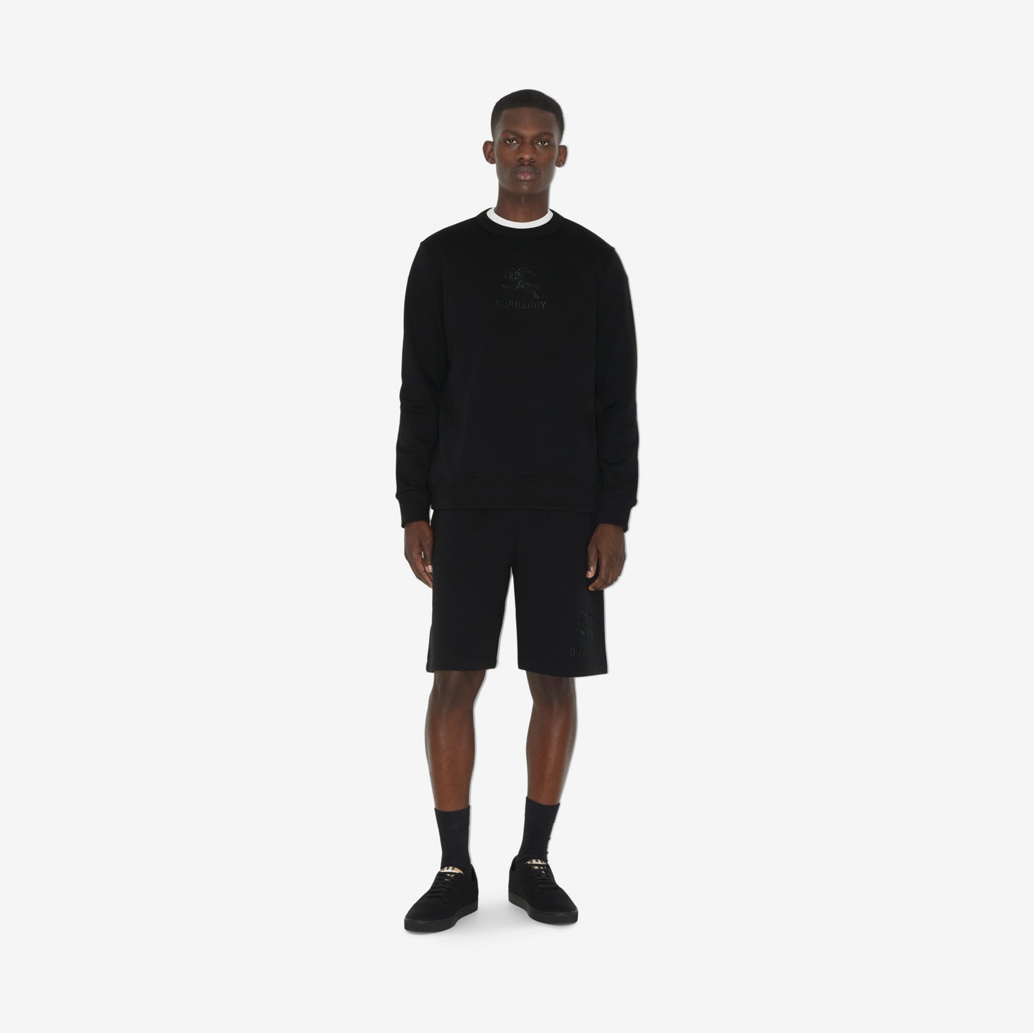 Sweat-shirt en coton EKD (Noir) - Homme | Site officiel Burberry®